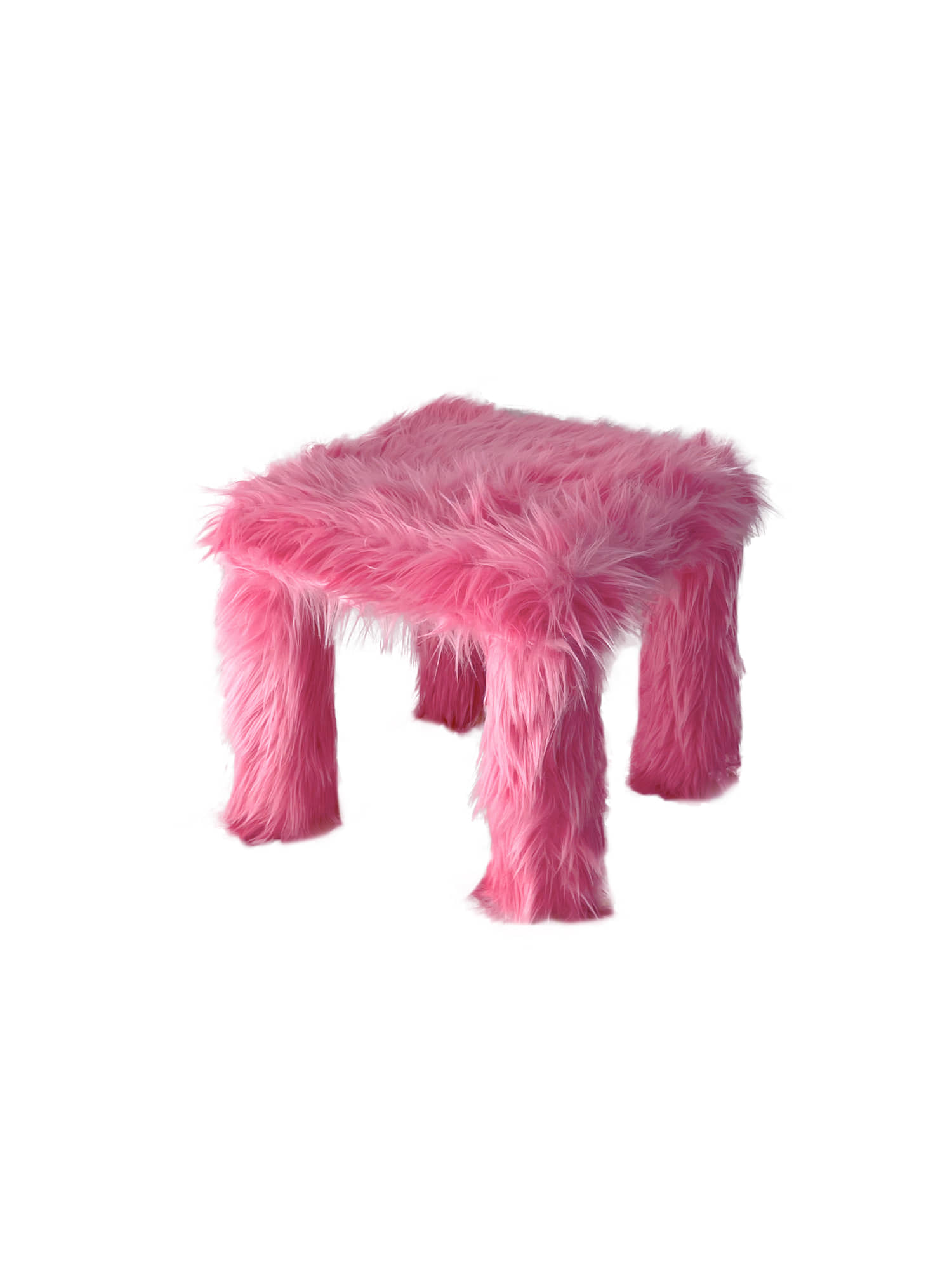 Furry Table - Pink