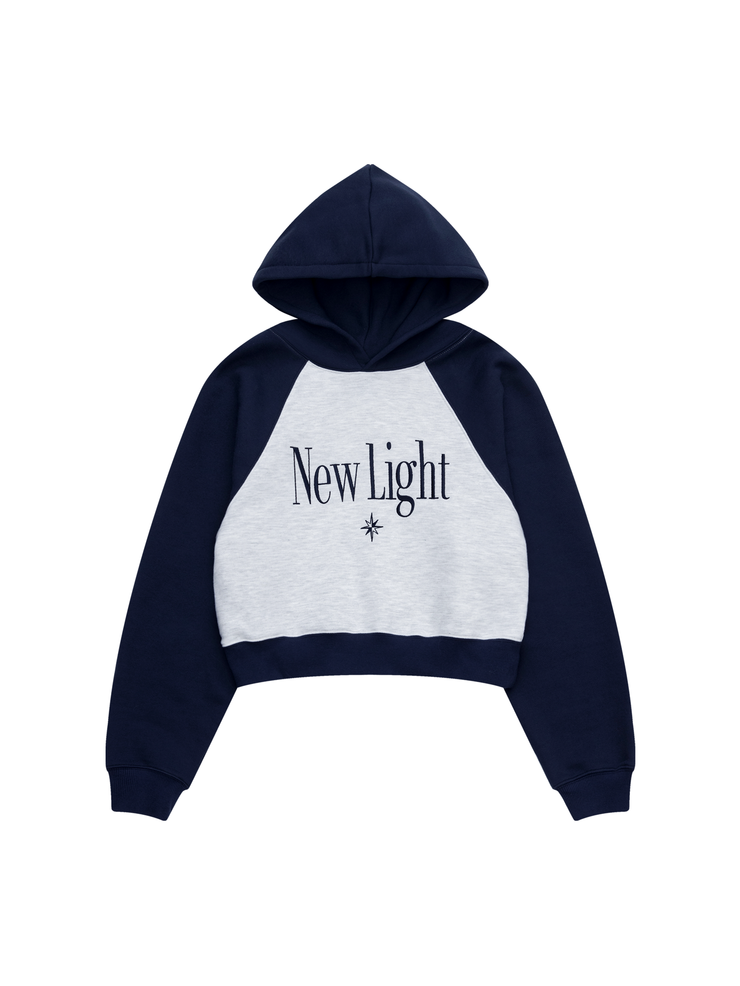 New Light Raglan Hoodie - Navy