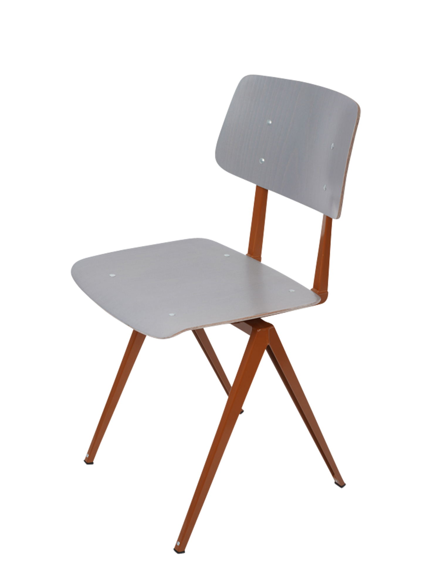 [GALVANITAS] S16 Side Chair Ocher Brown/Grey