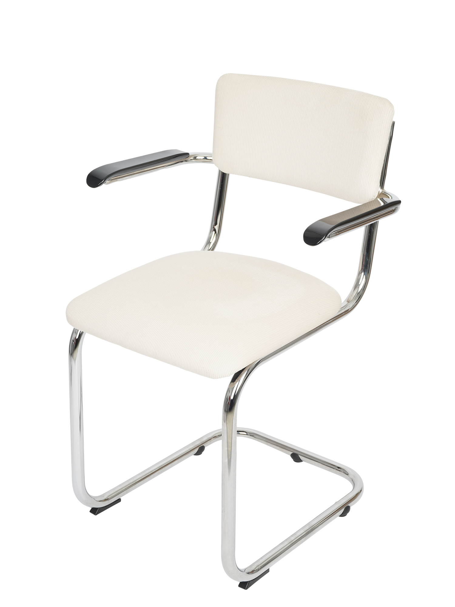 [TUBAX] Cantilever Arm Chair White