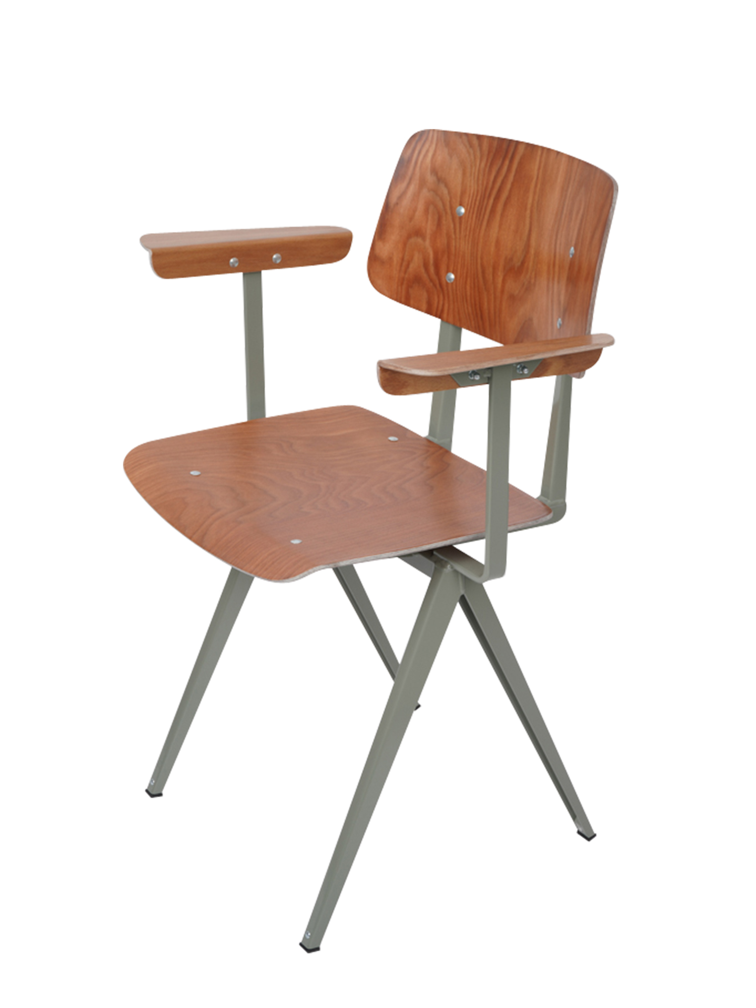 [GALVANITAS] S16 Arm Chair Cement Grey/Brown