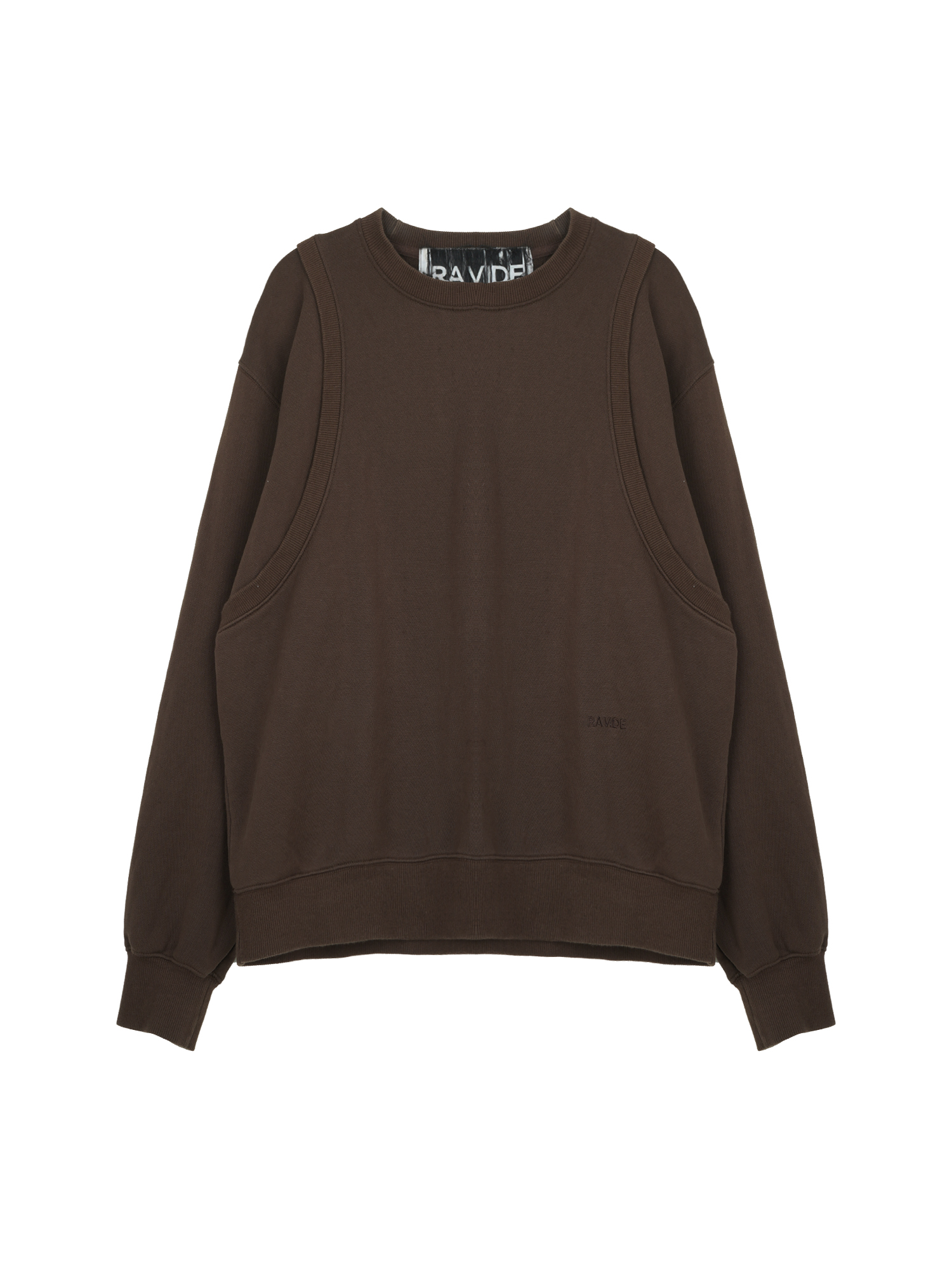 Layered Sweatshirt - Brown