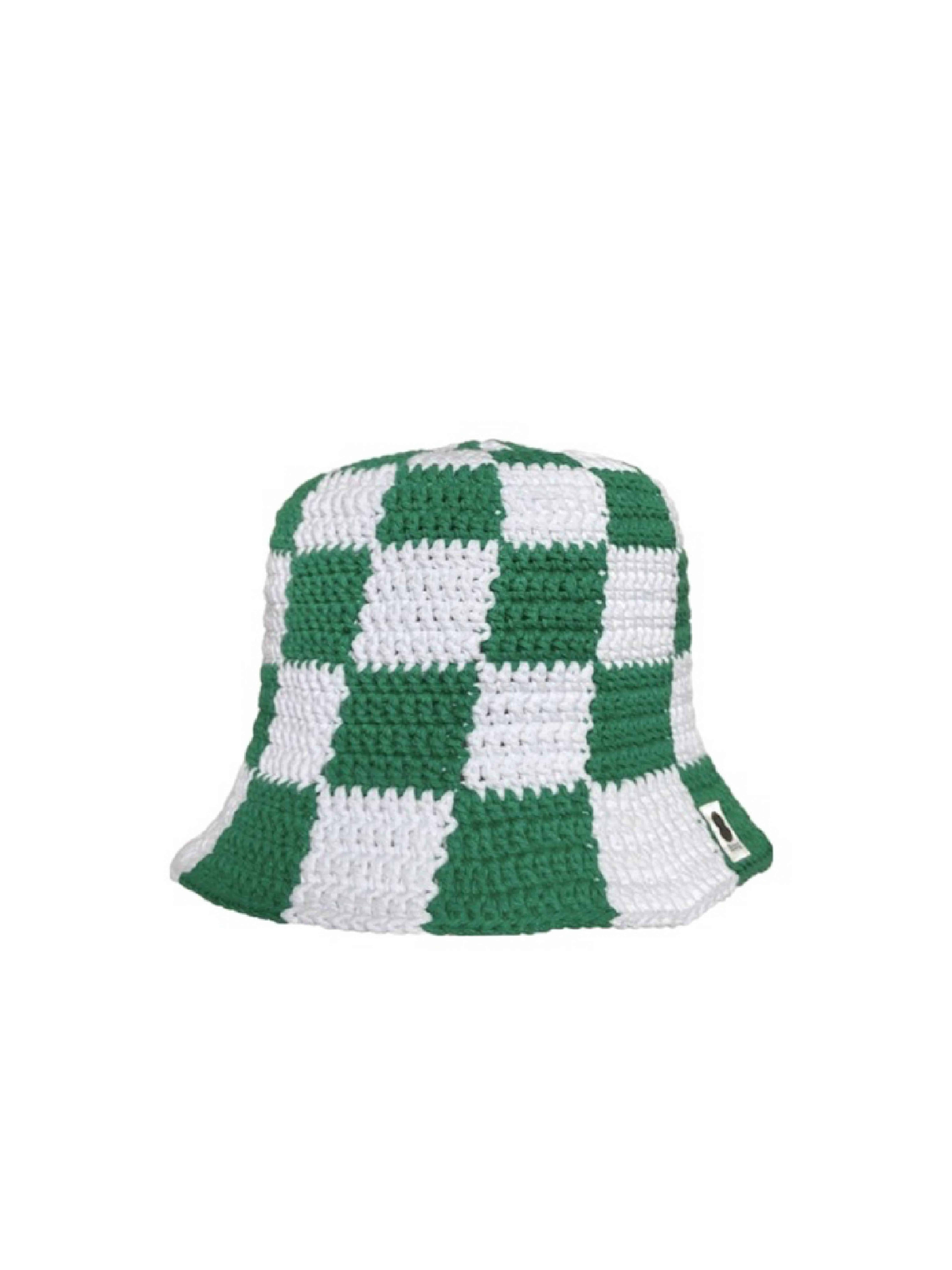 Checkerboard Hat - Green