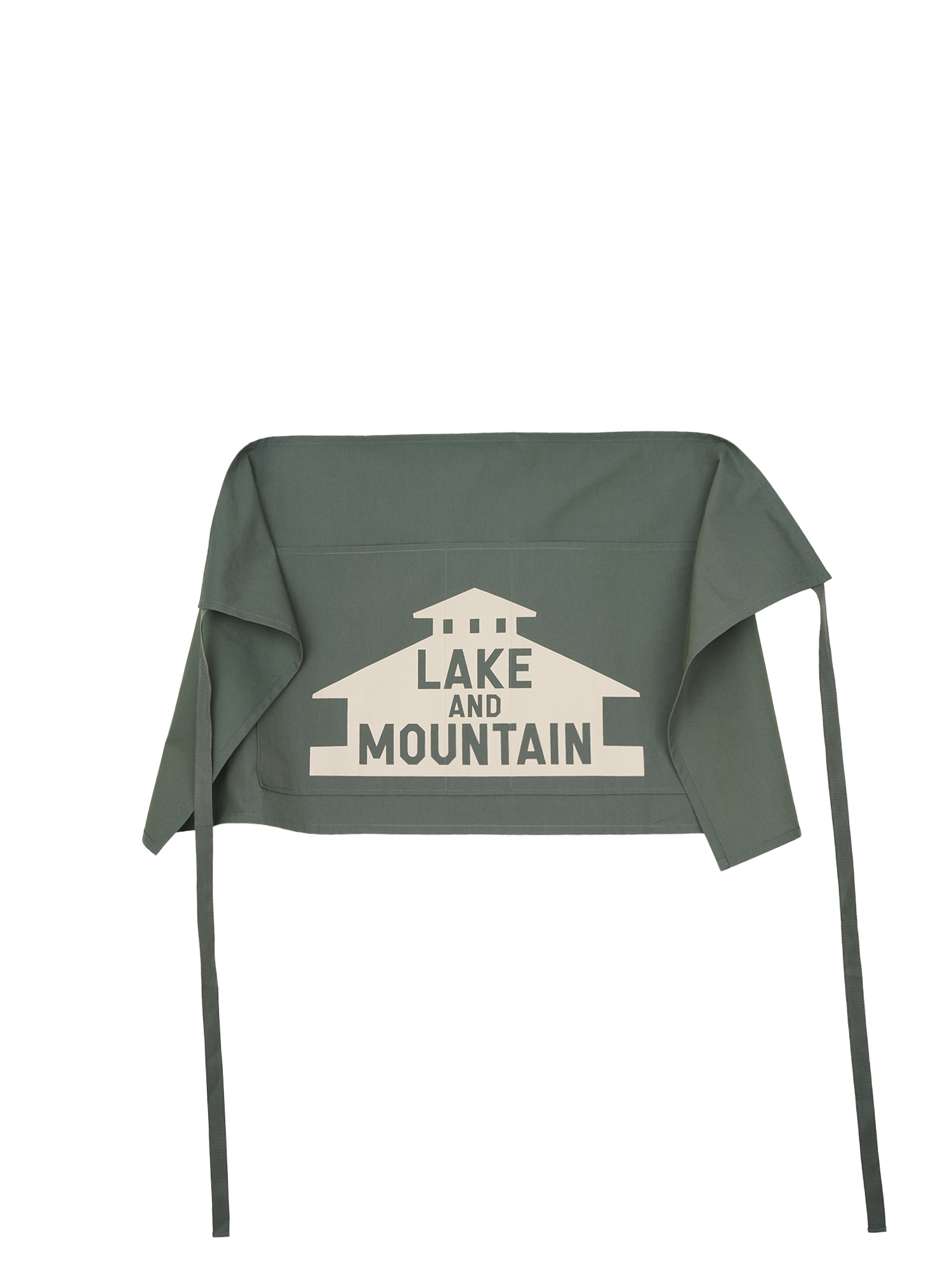 Lake and Mountain Apron - Green