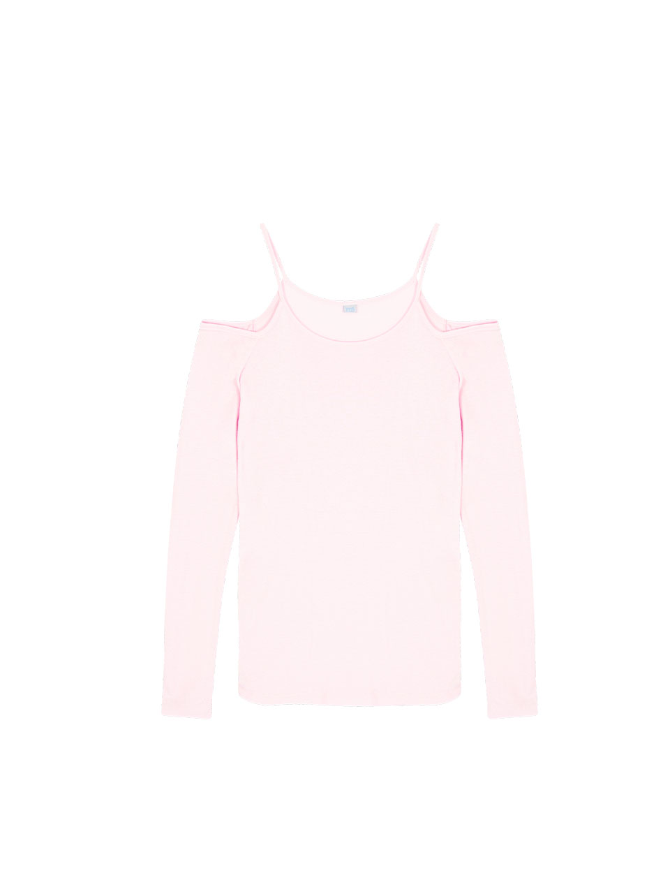 Off-Shoulder T-Shirt - Light Pink
