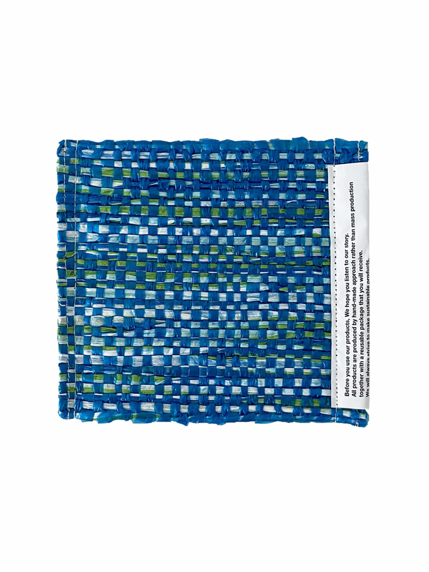 Sustainable Woven Coaster - Blue