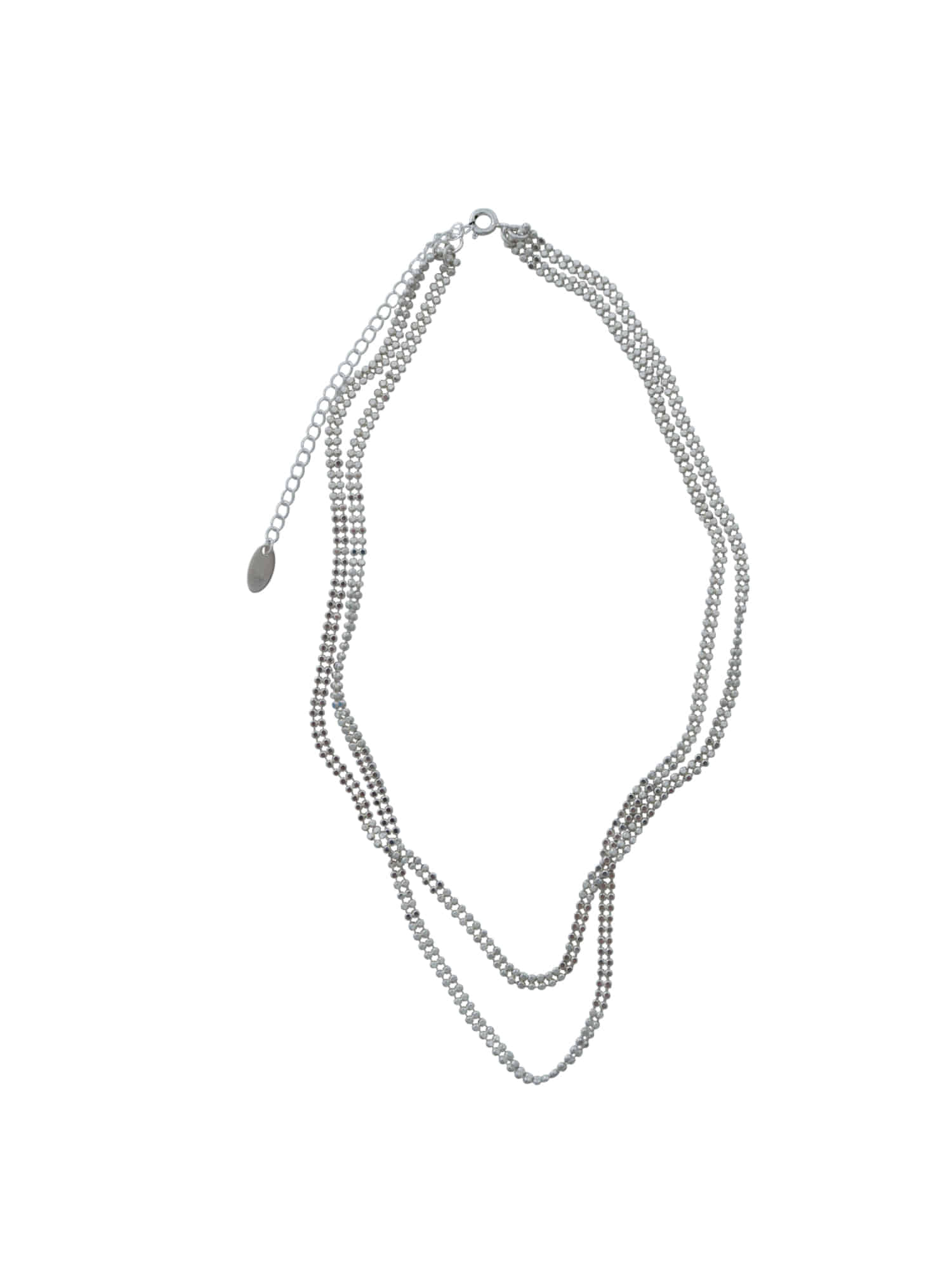 Push Ball Two-Line Necklace