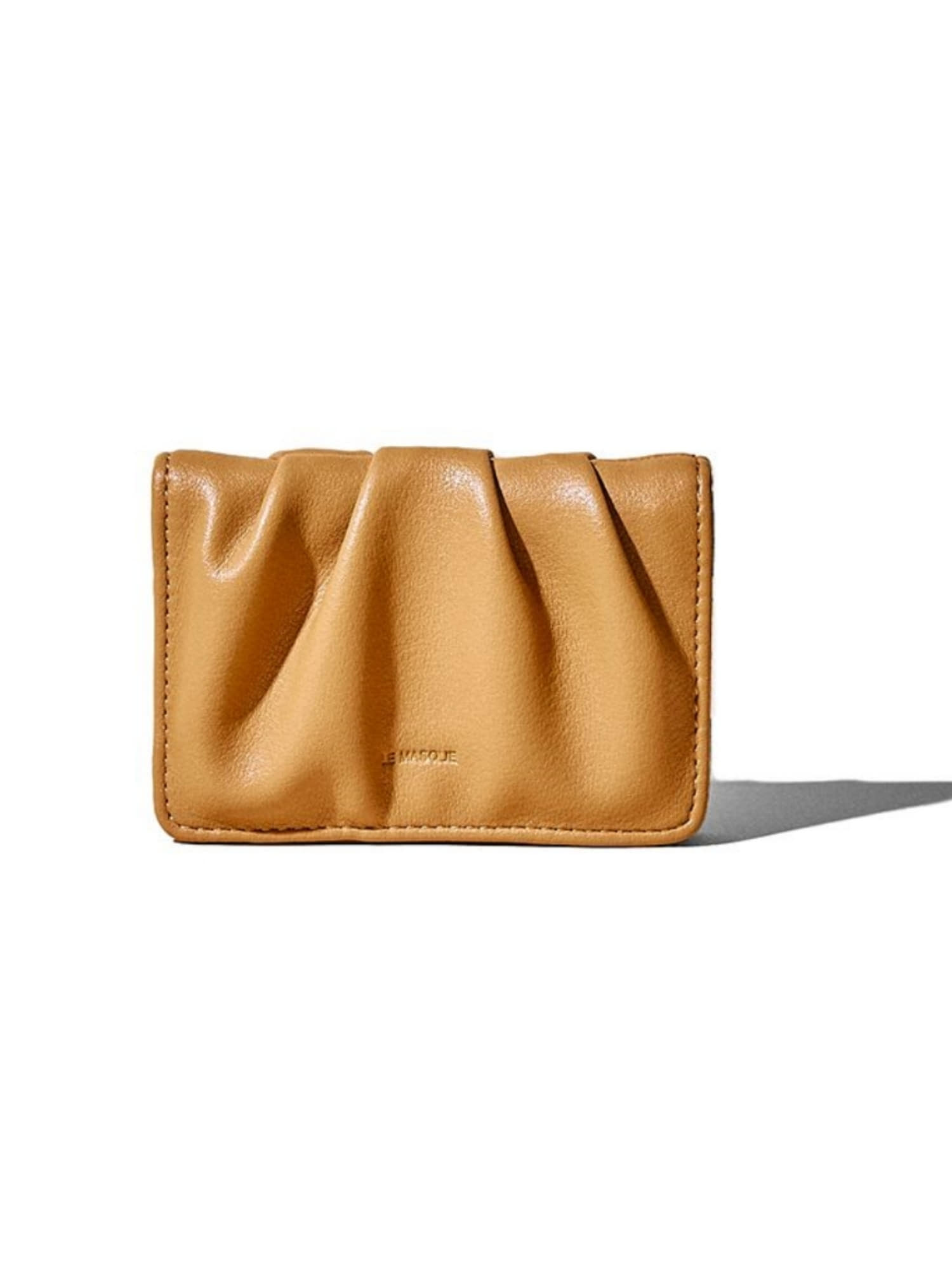 DOUGH Soft Leather Card Case Wallet - Tan Brown