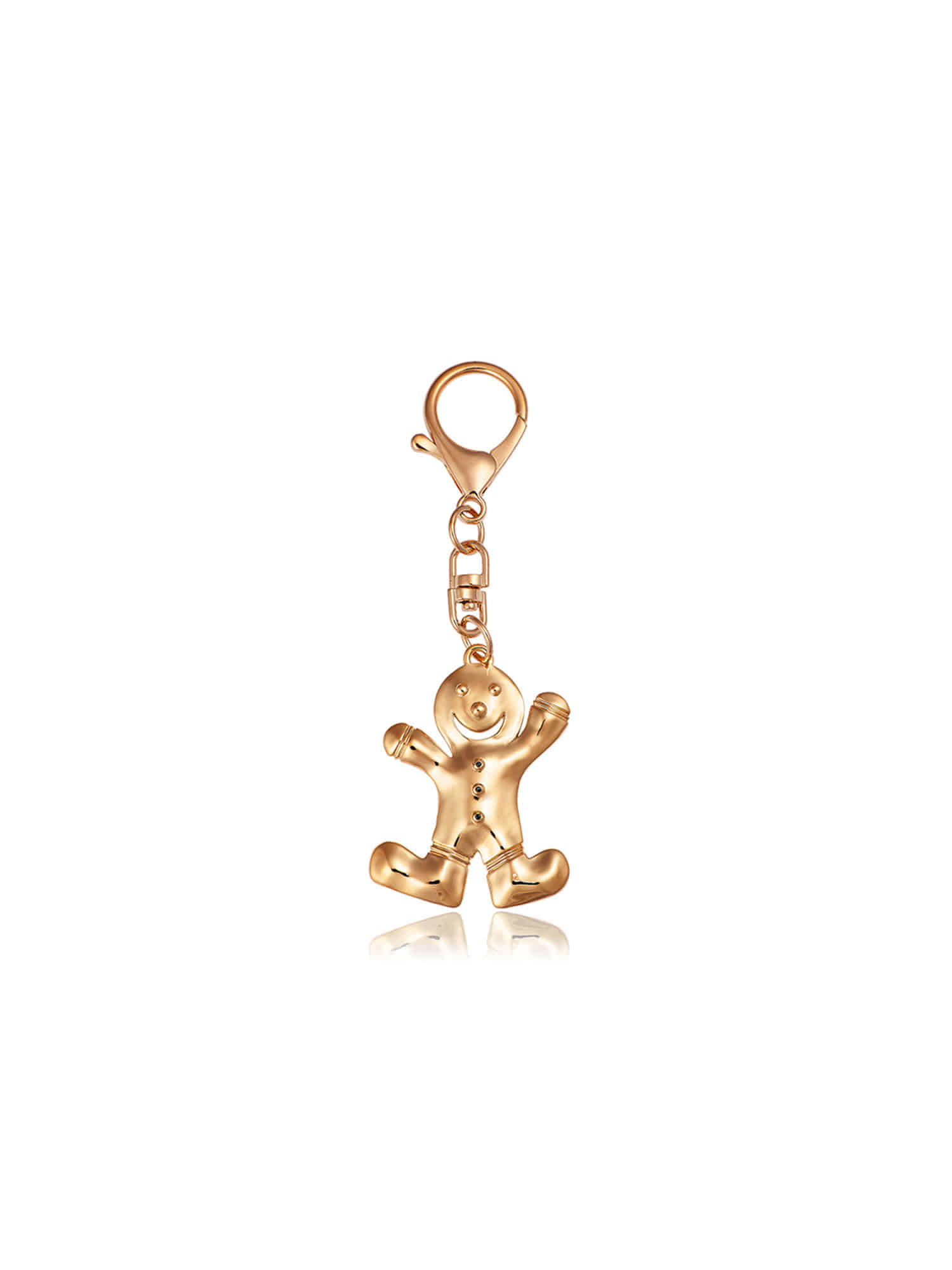 23SS &#039;Color Classic&#039; Cookie Man Key Ring - Gold