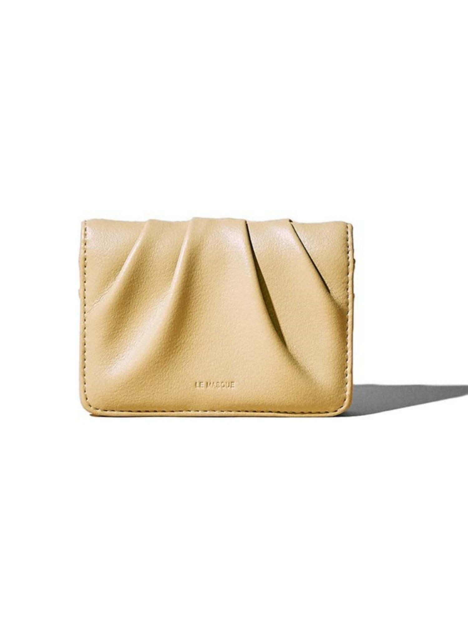 DOUGH Soft Leather Card Case Wallet - Pale Lemon
