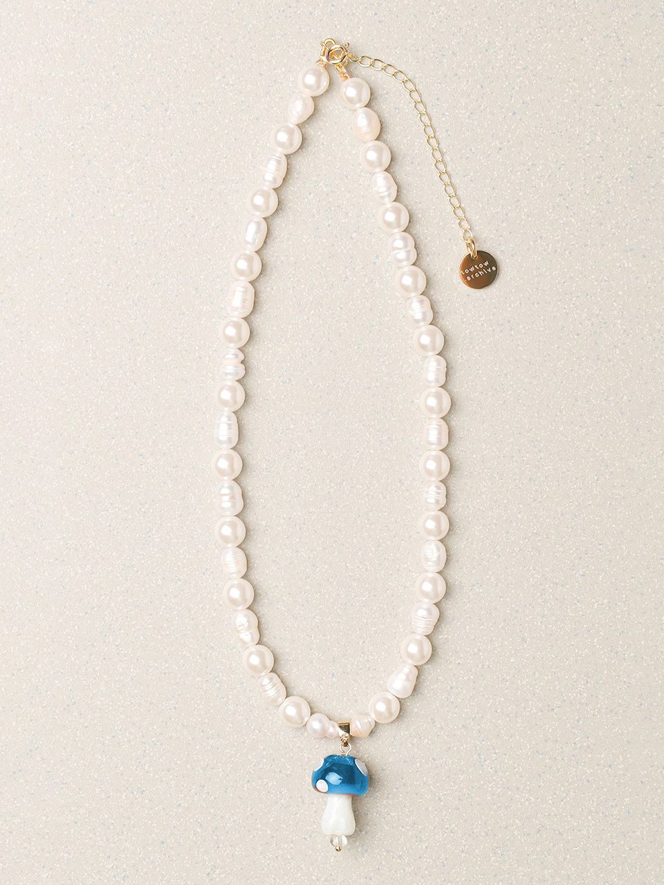 Mushi-Dangle Necklace-Blue