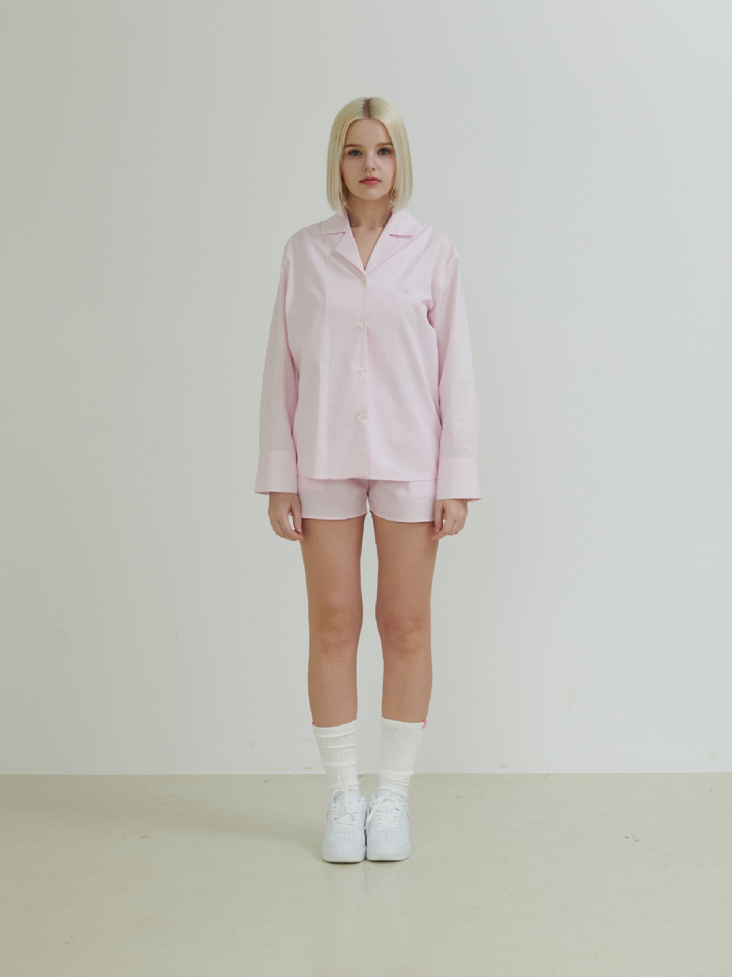 [ 한정 수량 ] Ontheshell Shirt Set Up - Soft Pink