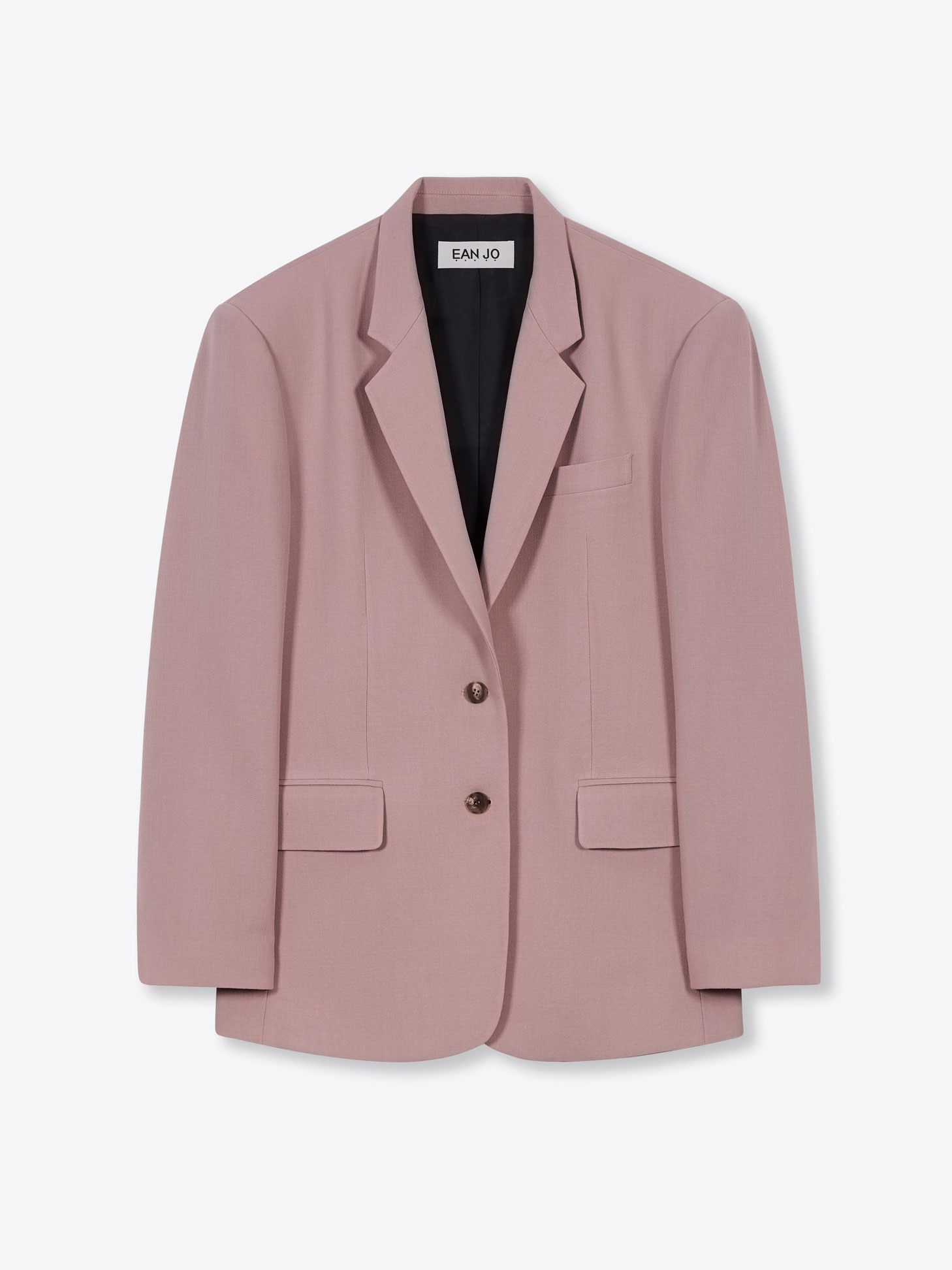 Anya Oversized Single Jacket - Dusty Pink
