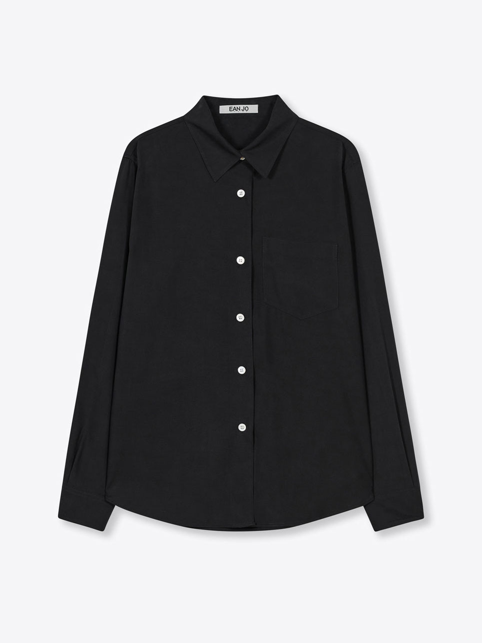 [2차 리오더] Essential Washed Silk Shirt - Black