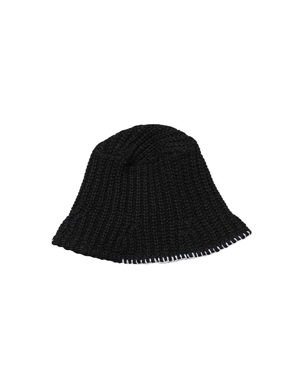 Smock Paper Knit Bucket Hat - Black