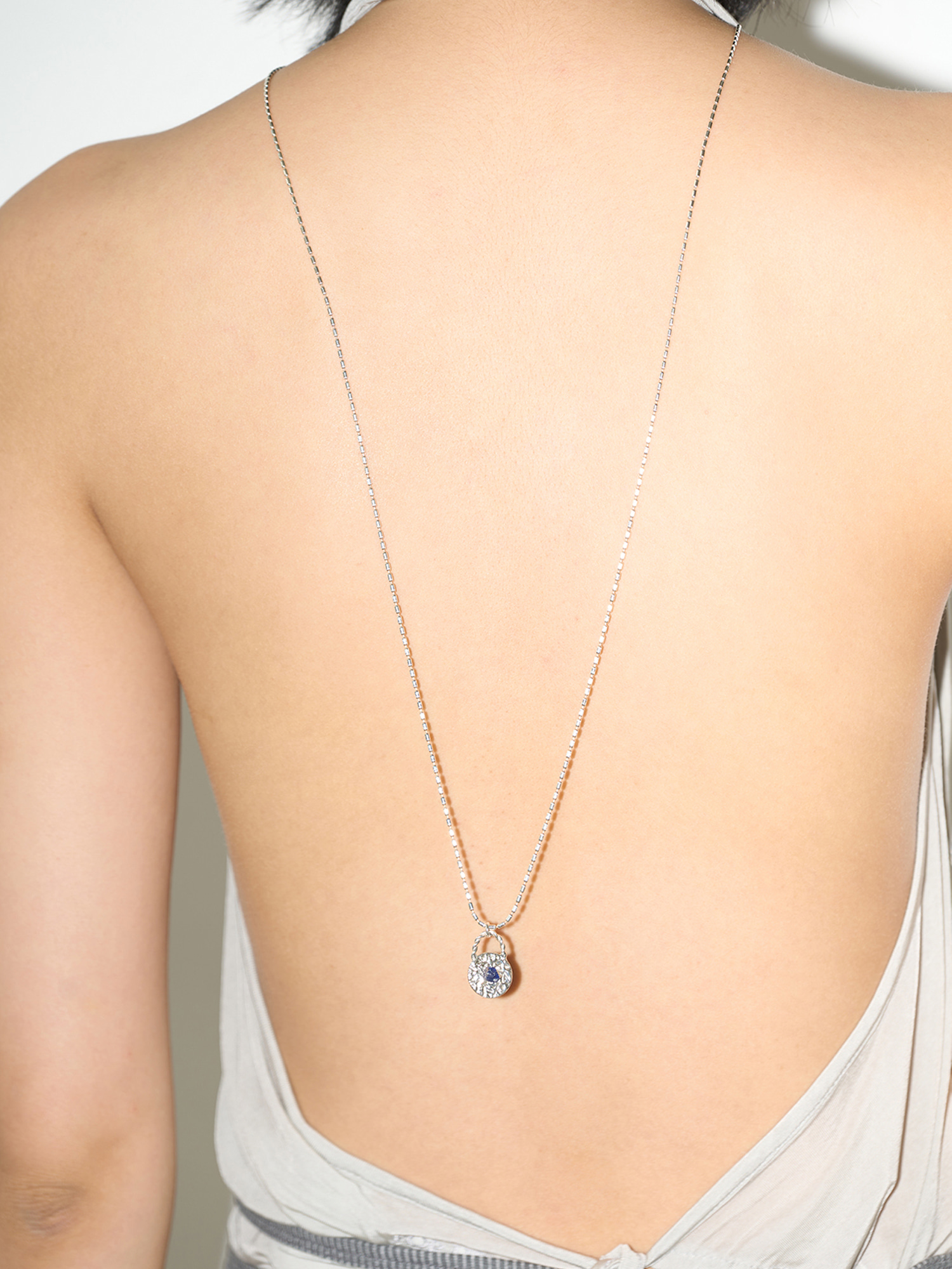 028 Blue Sapphire Necklace