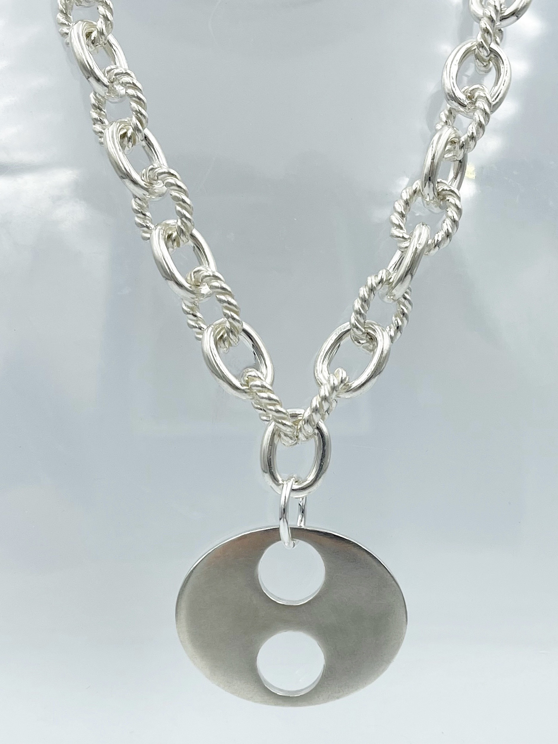 Logo in Oval (funky) Necklace