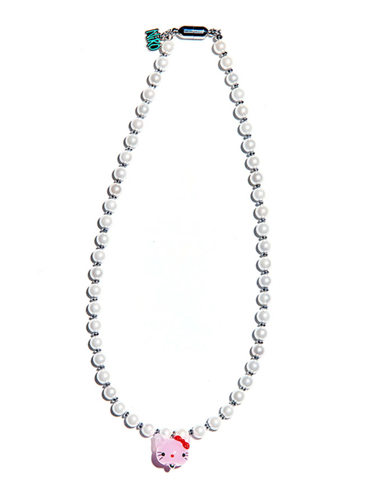 Kitty Chu Hematite Beads Pearl Necklace #78