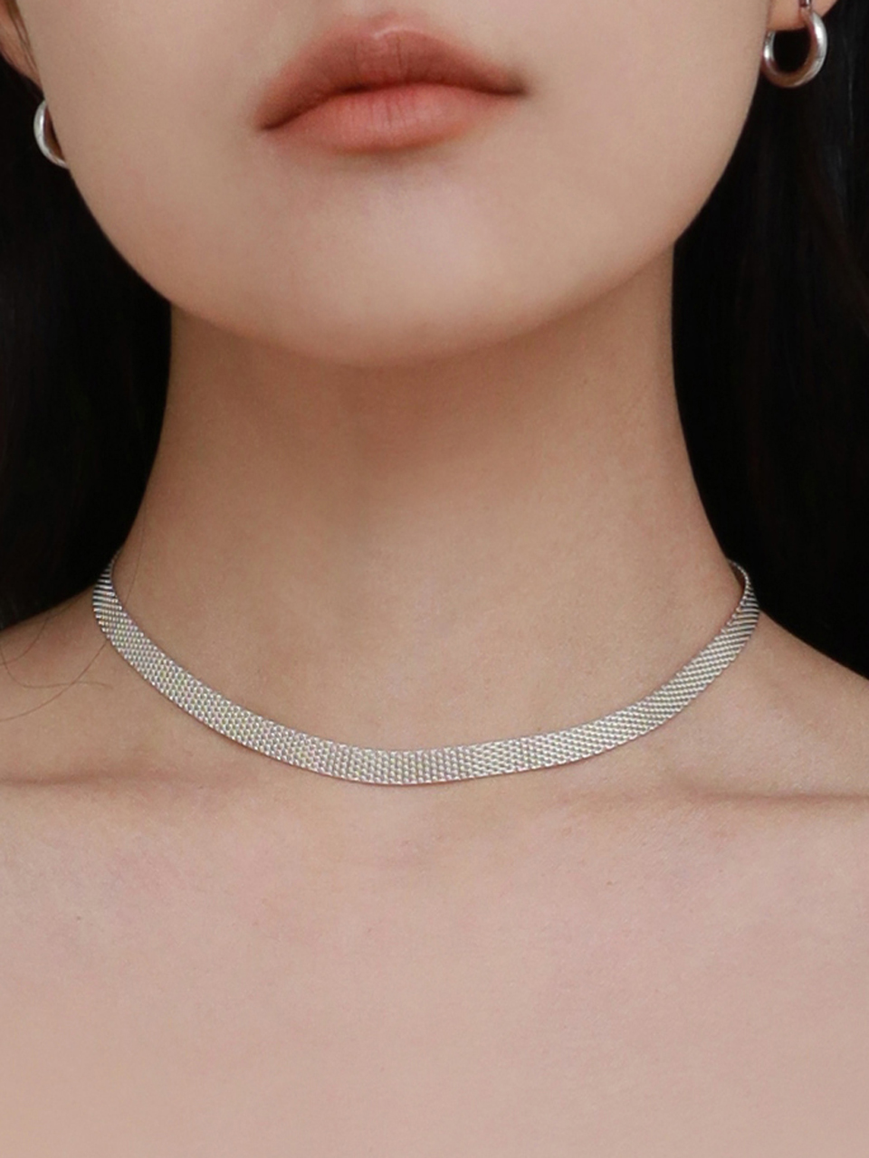 Silver Fabou Necklace