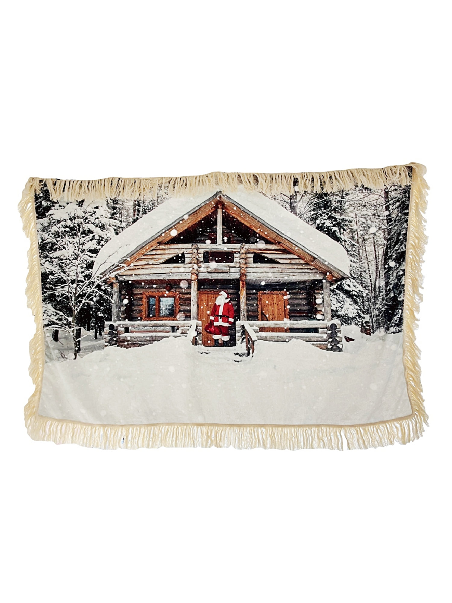 Santa Village Blanket - Horizontal