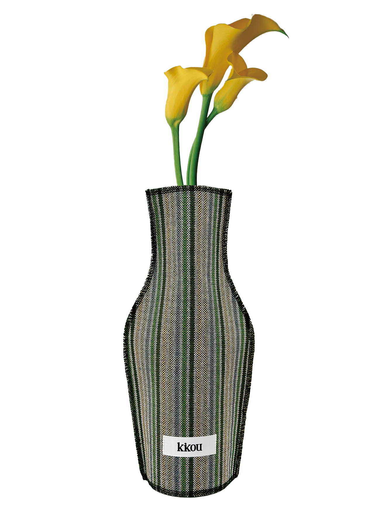 Dyeing Stripe Vase Cover (Green)