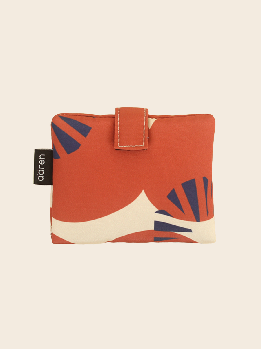 [orange sun] cushion mini wallet