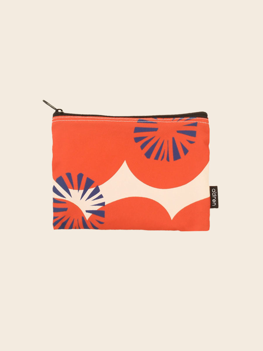 [orange sun] pattern pouch