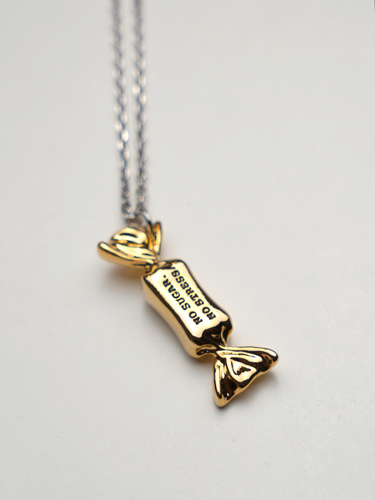 Candy Chain Necklace-Gold(Lettering)