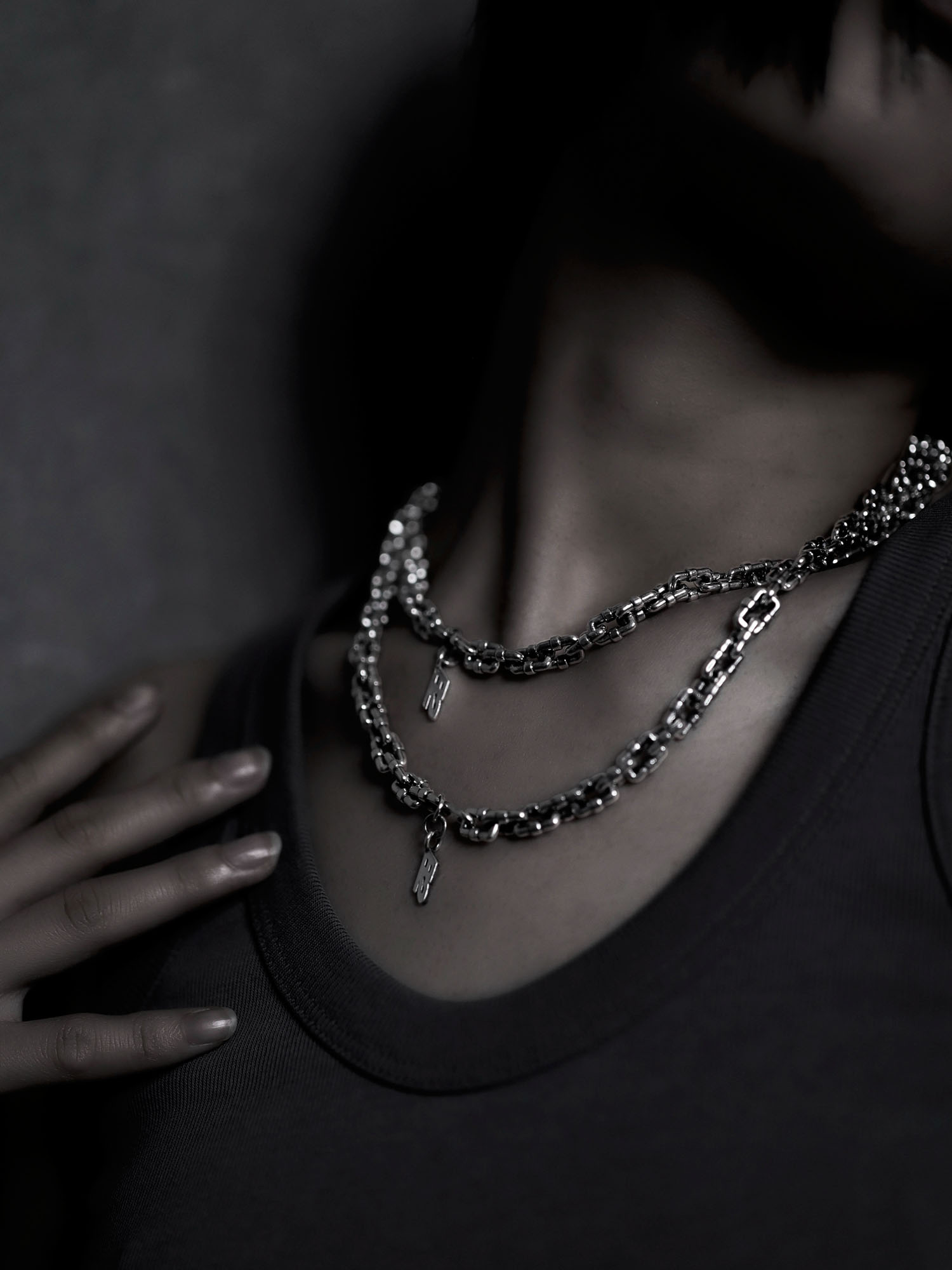 Pipe Chain Necklace (400 mm)