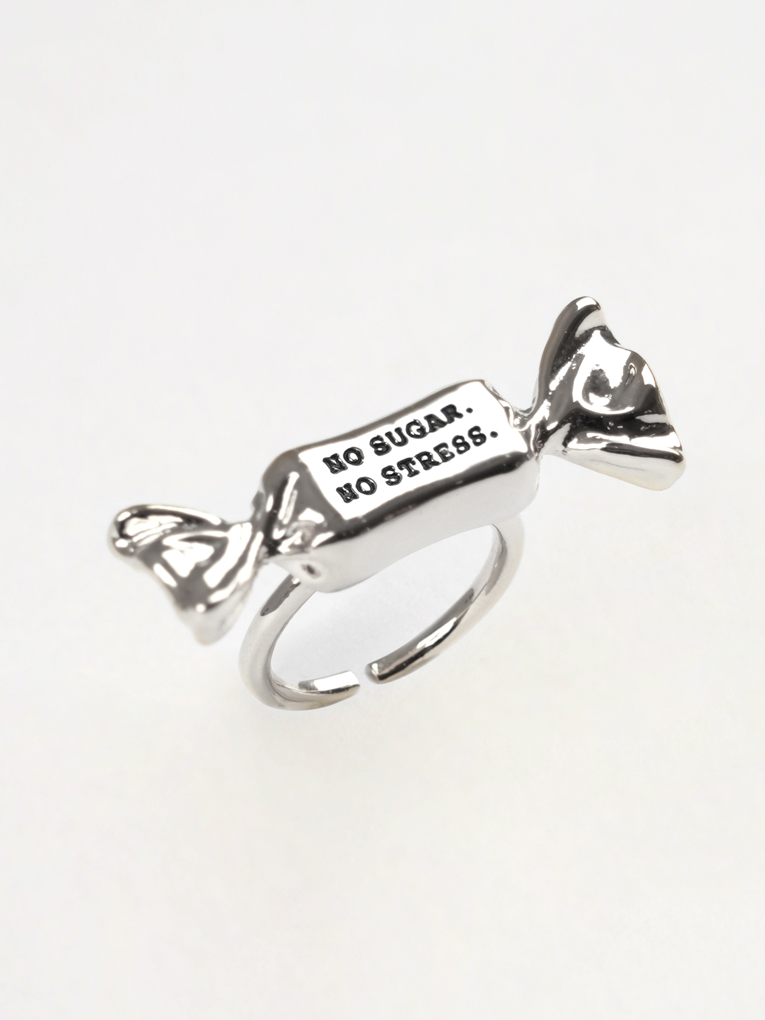Candy Ring-Silver(Lettering)