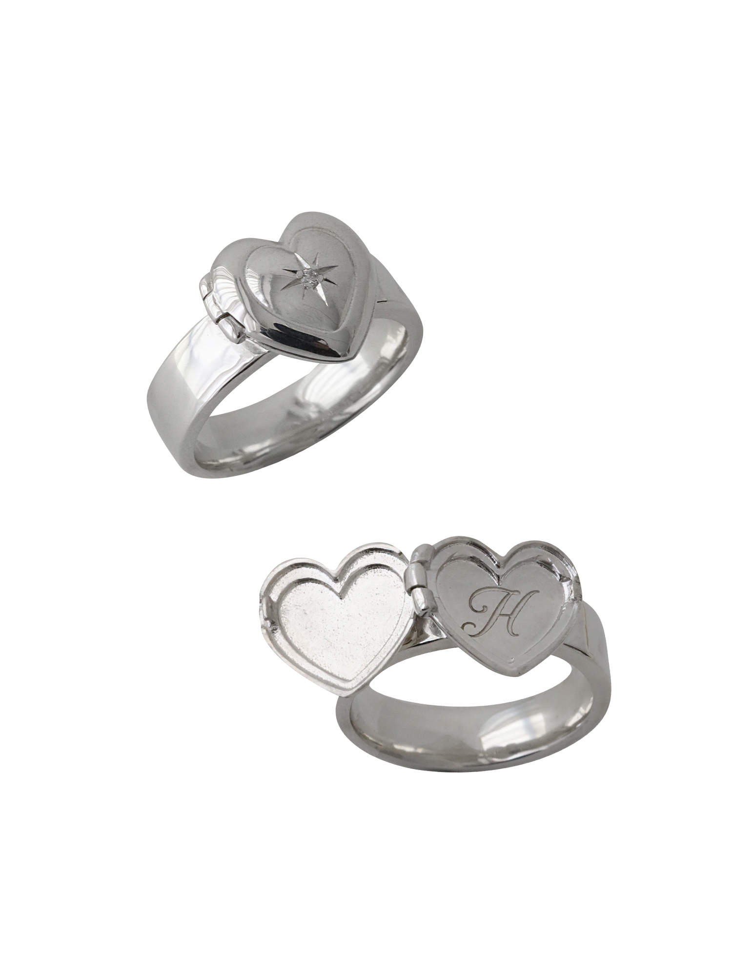 Love myself Star Ring ( Silver / Polished )