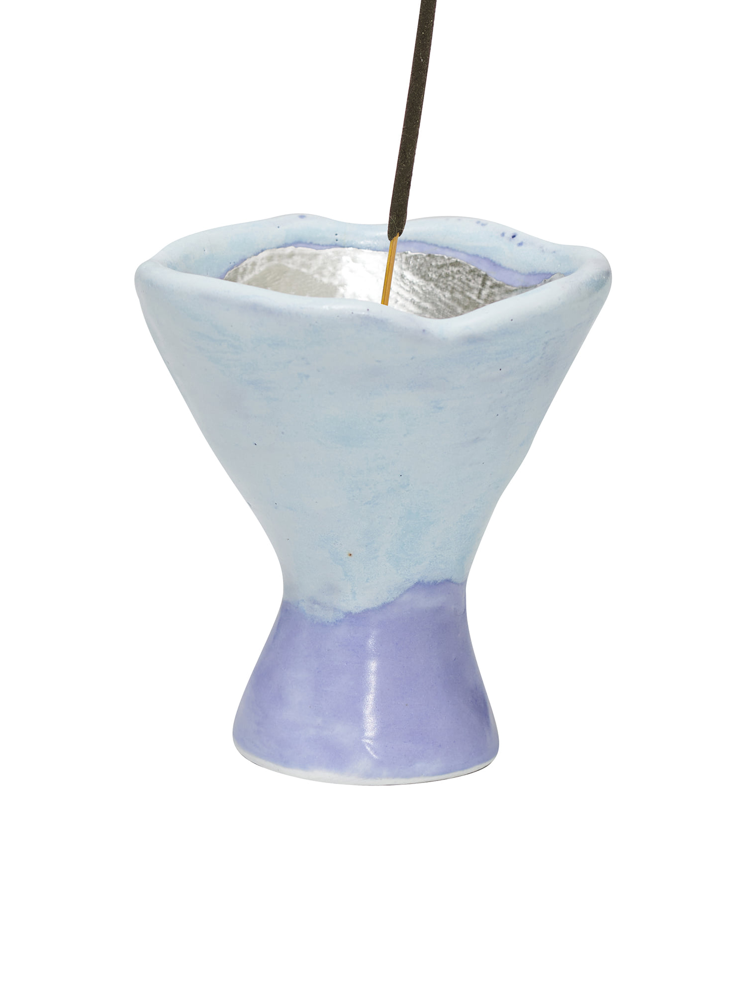 Mini Witty Bowl Incense - Blue &amp; Silver