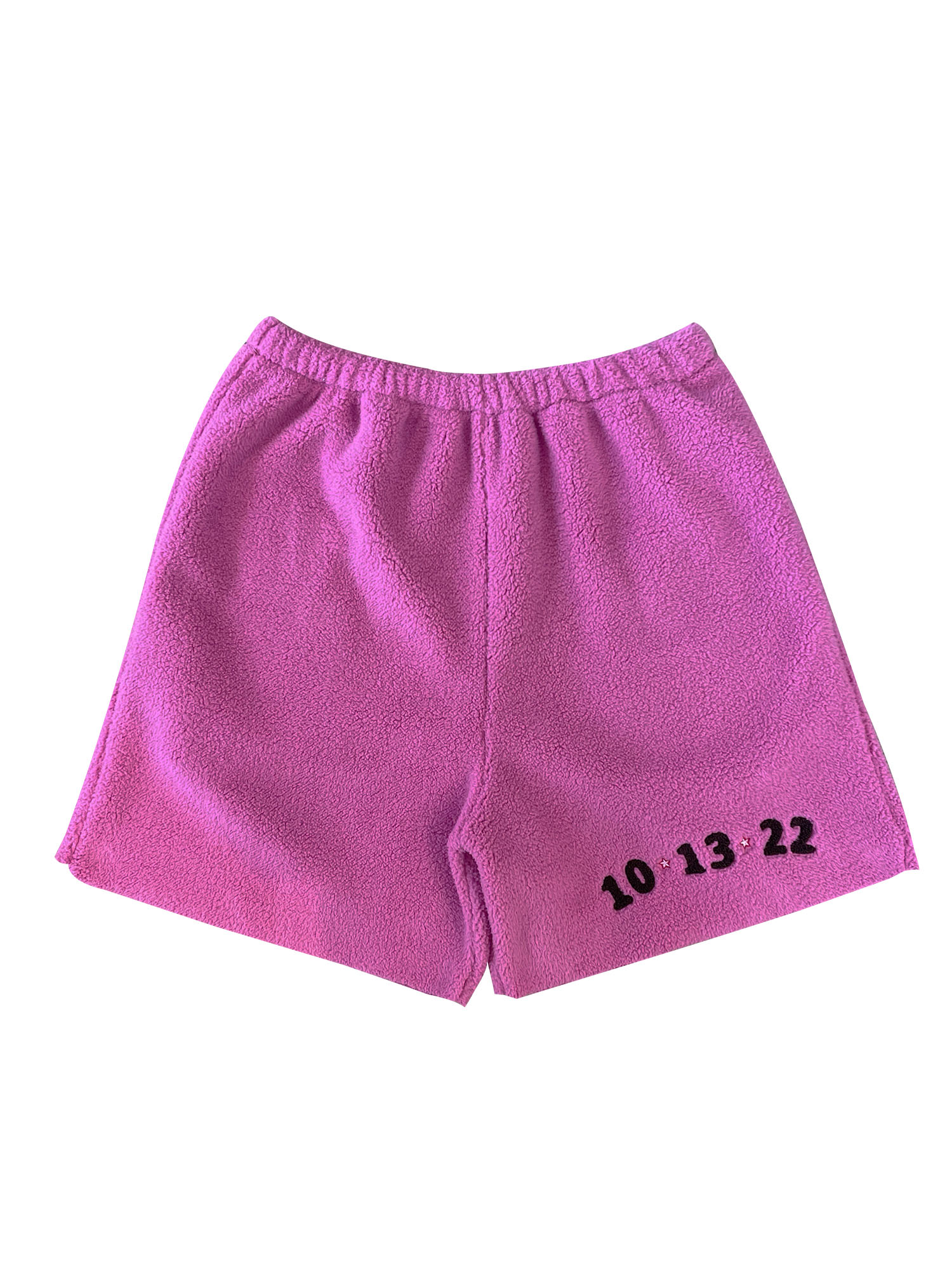 Fleece Number Crop Pants - Pink
