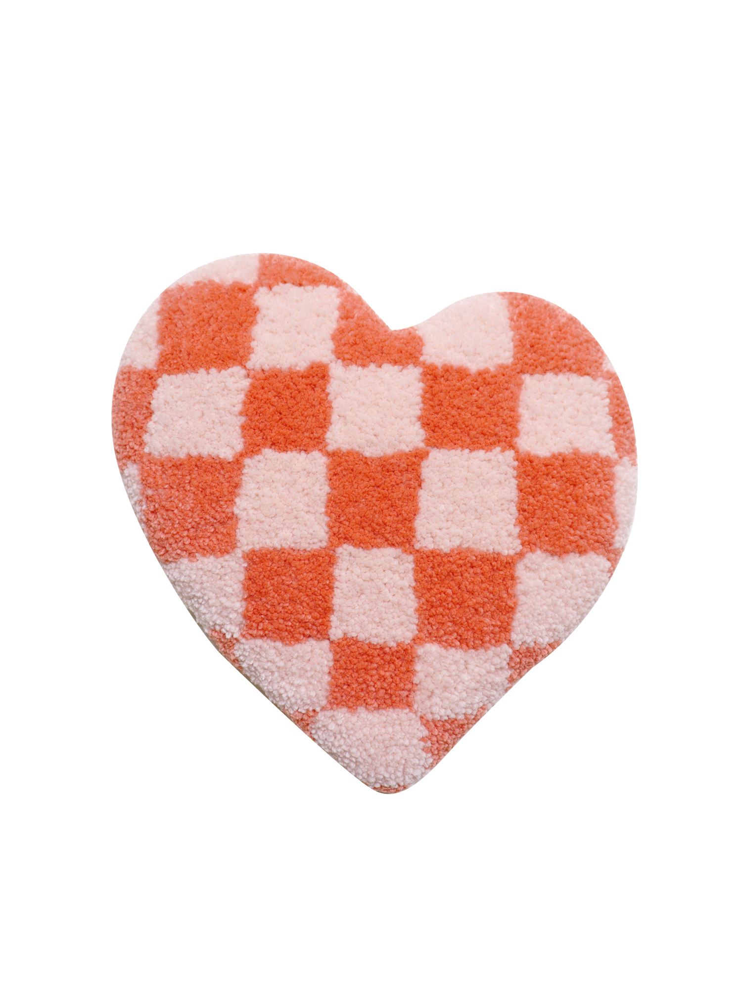 Mini Rug - Heart Checkerboard