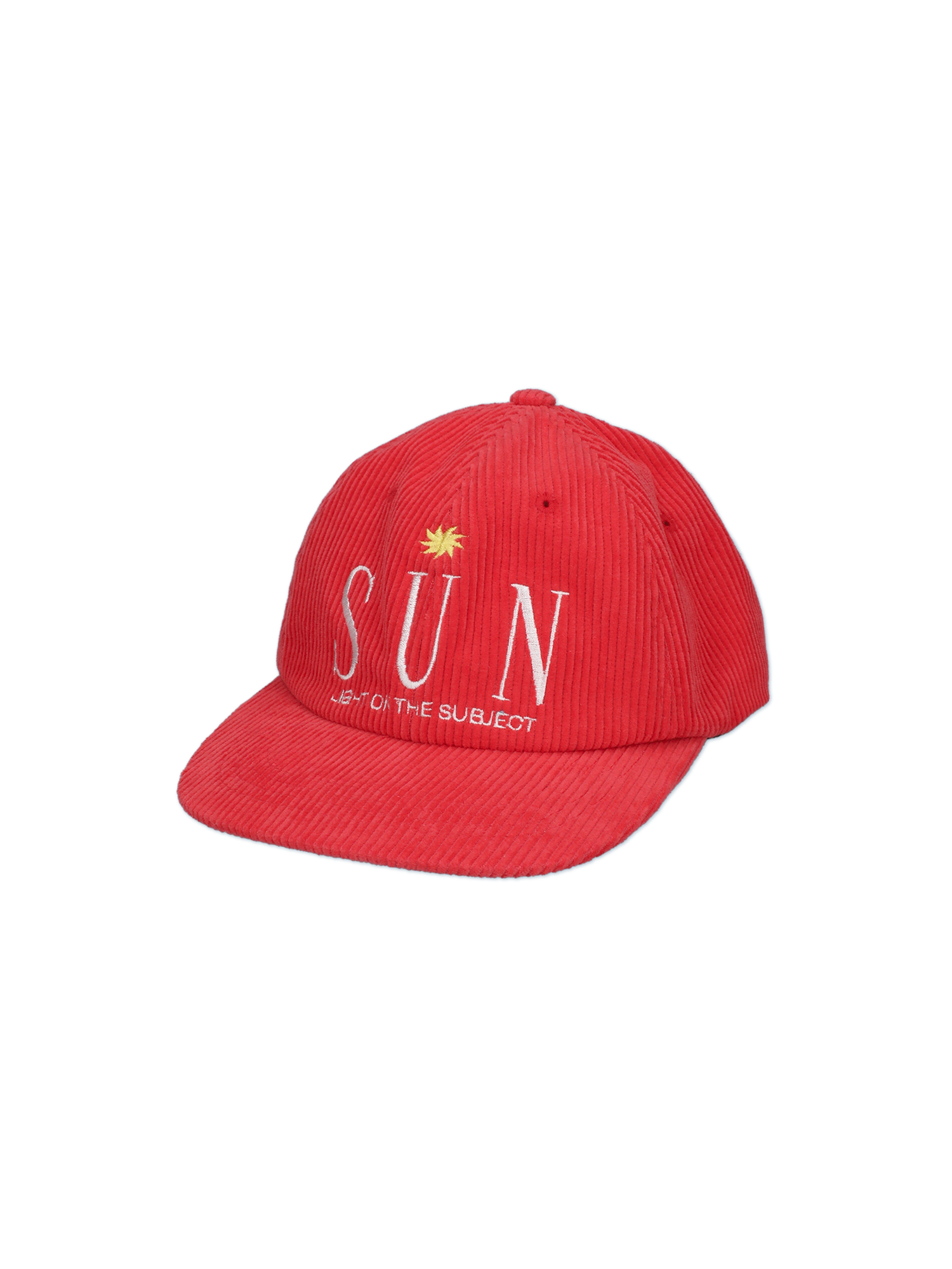 Sun Corduroy Cap - Red