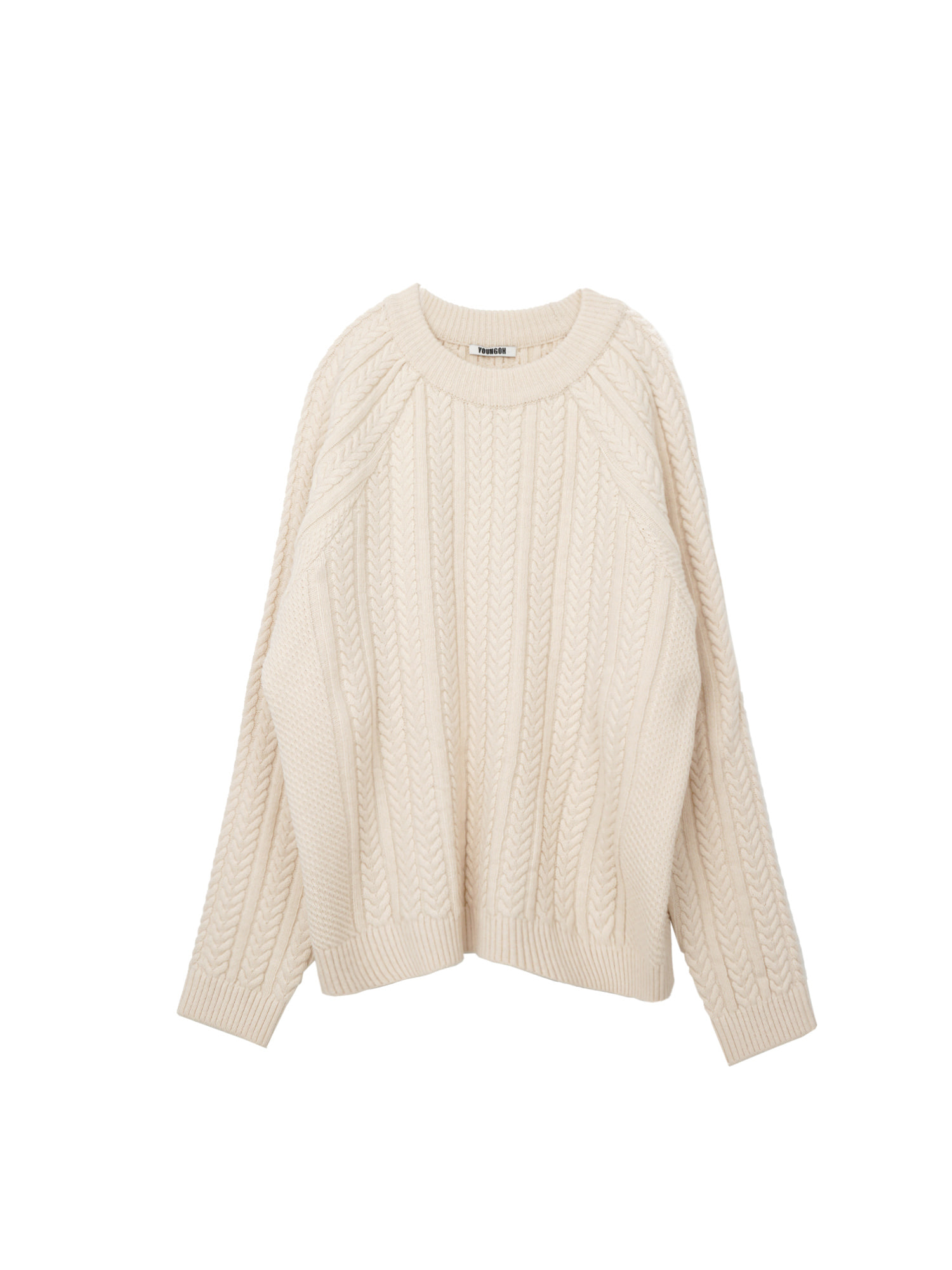 Cable Raglan Knit - Ivory