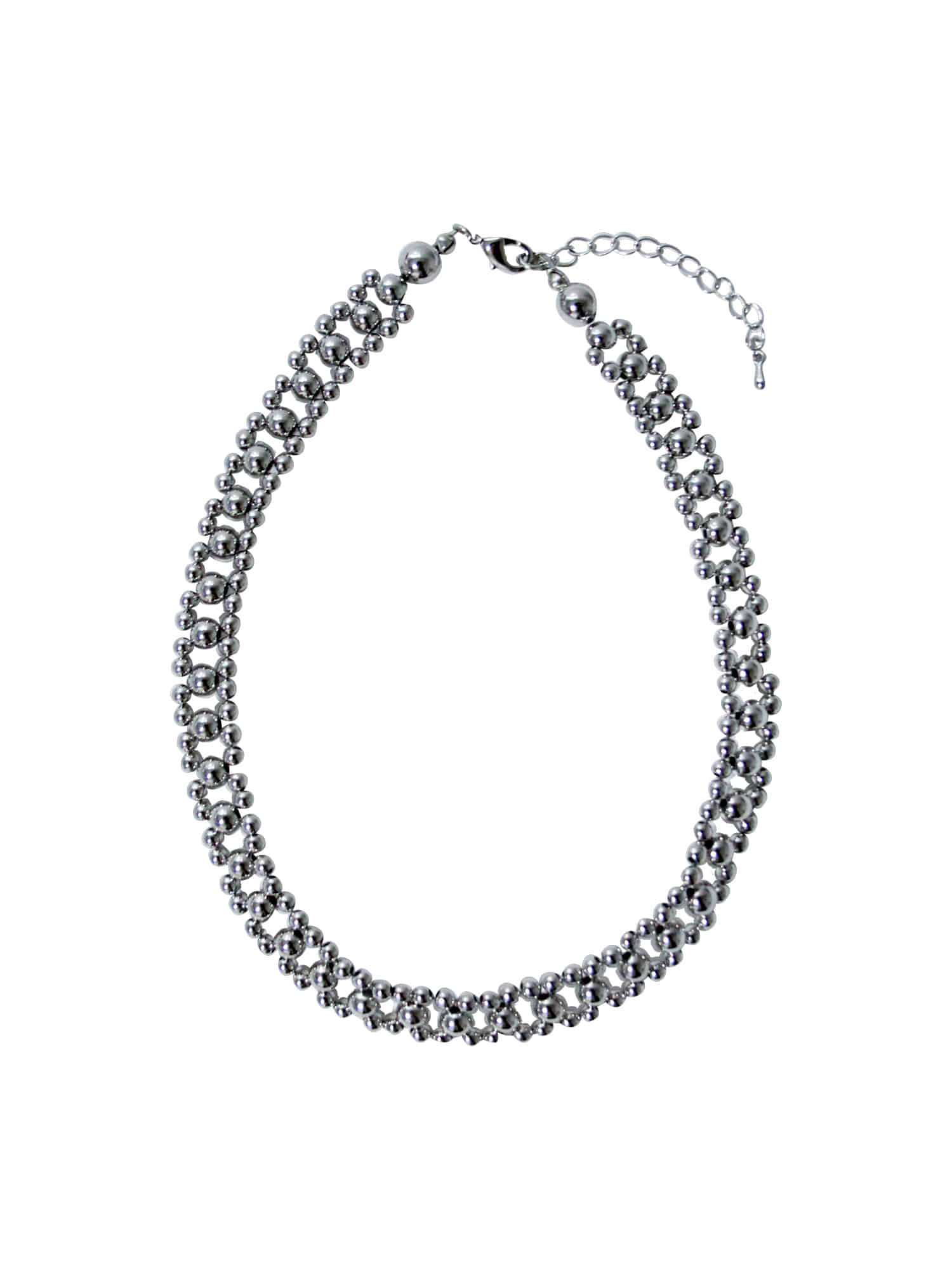 Silver Corset Necklace