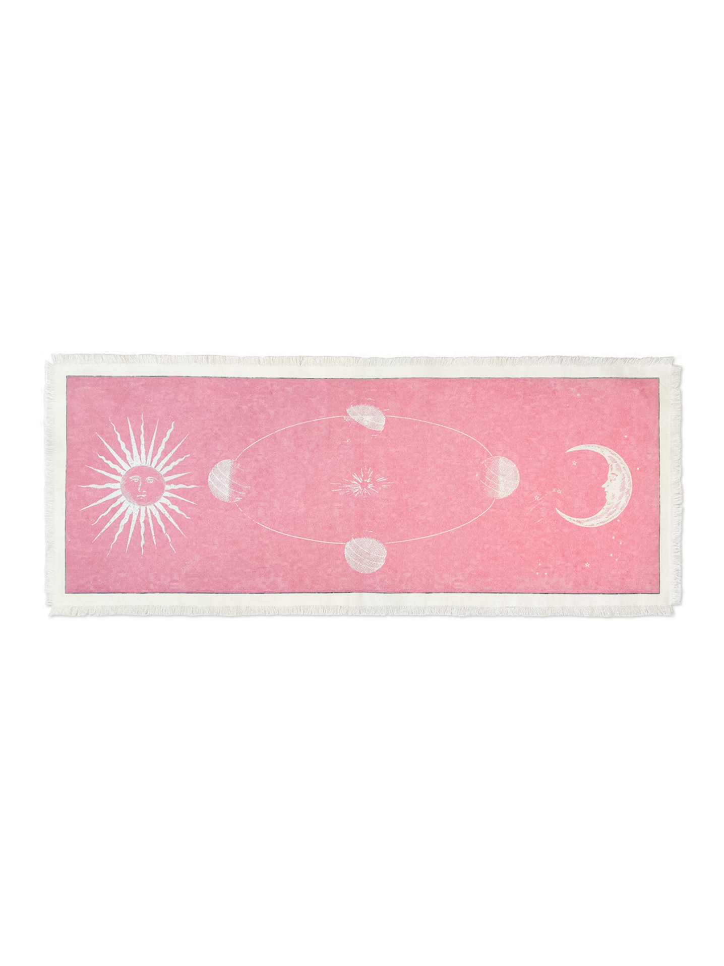 Red Ver) Moon Staring at the Sun Fabric Poster