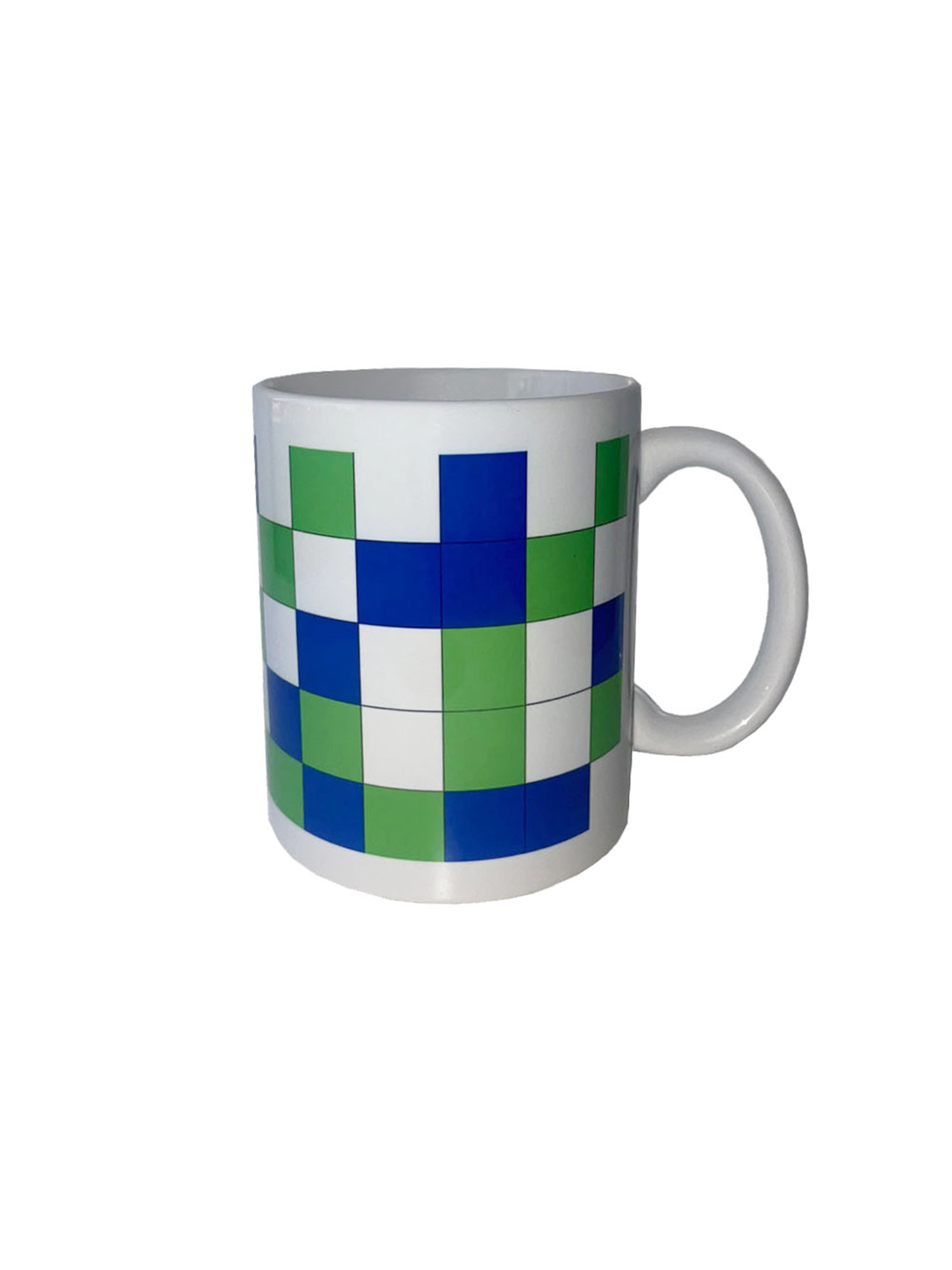 Block Mug Cup - Green