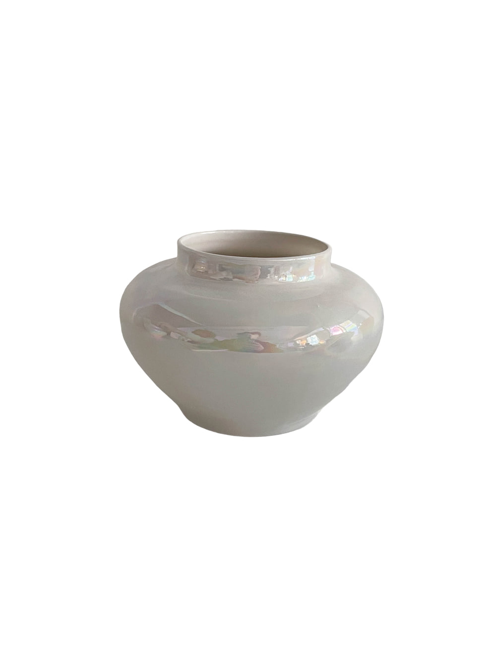 Roundy Vase - Pearl White