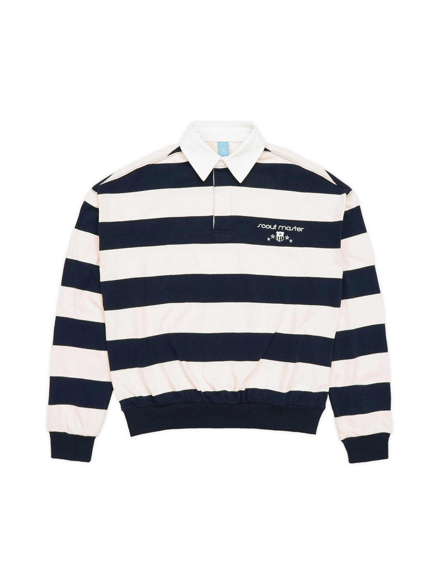 Scout Master Rugby shirt - Ivory Navy