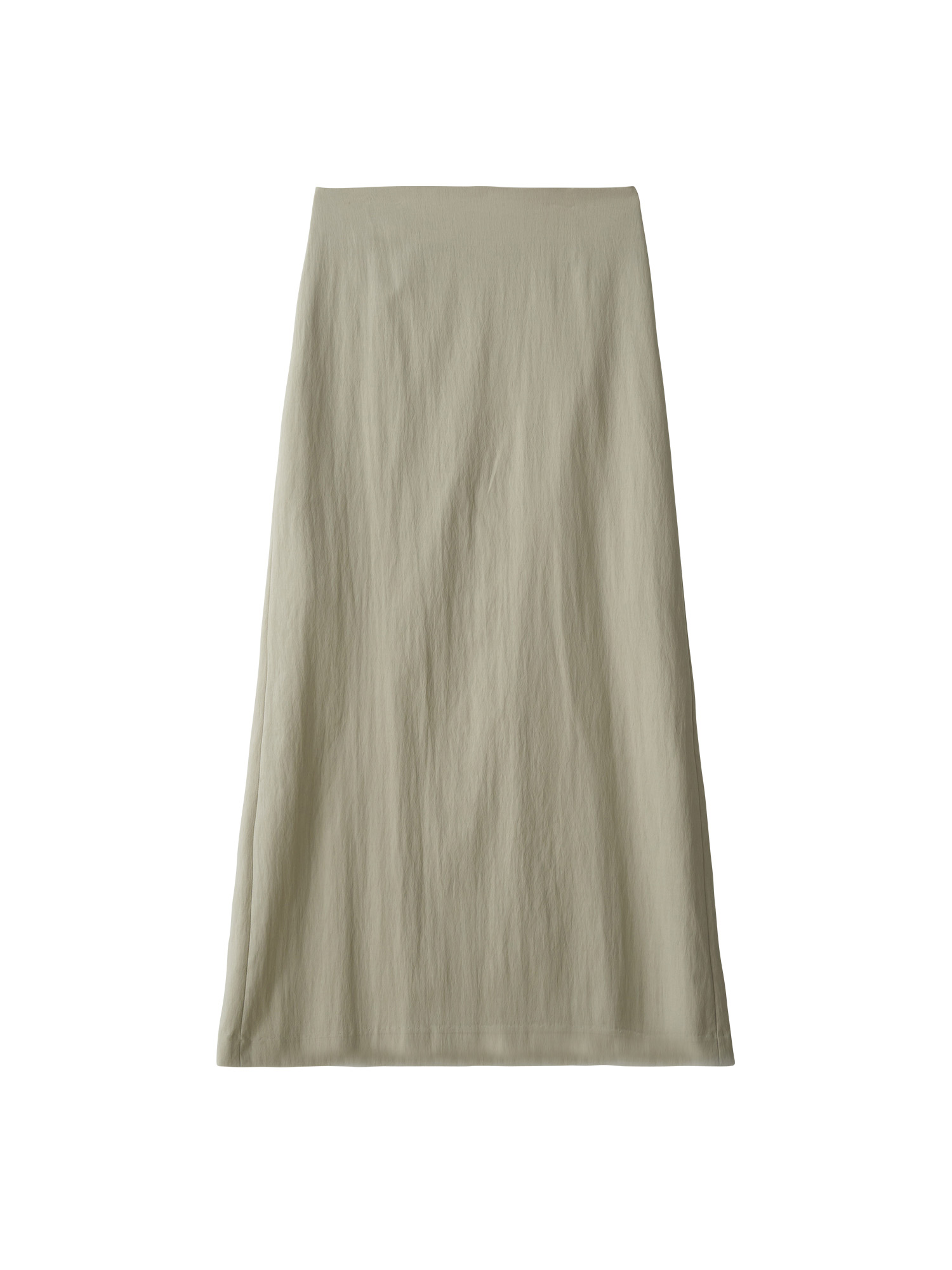 Deep Slit Long Skirt - Khaki