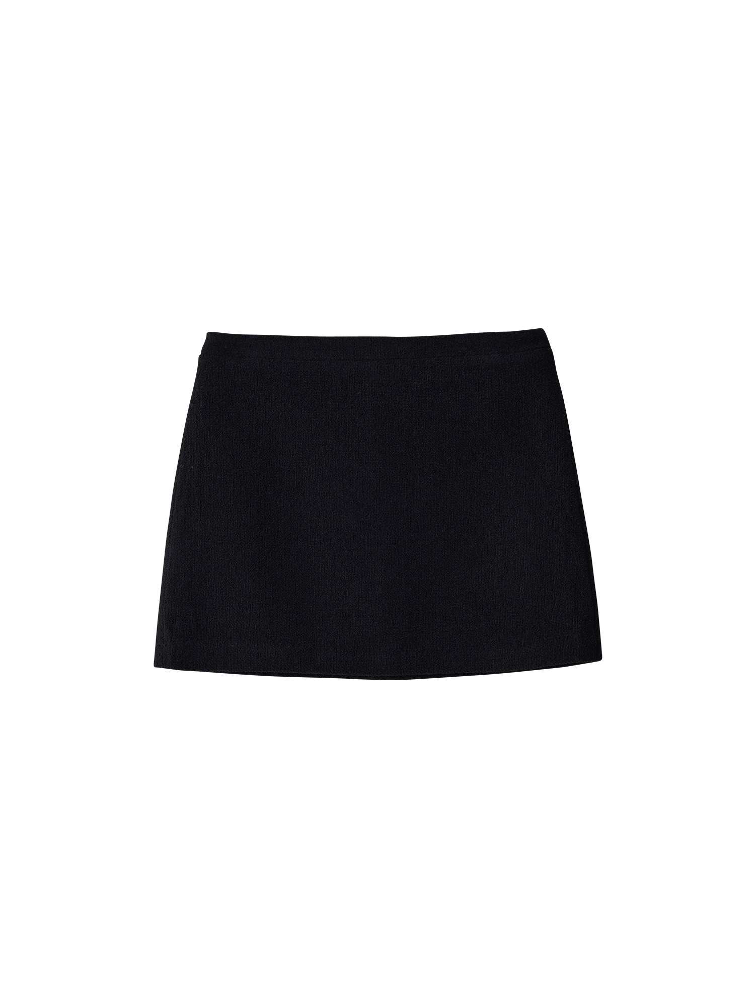 Tweed Mini Skirt - Black