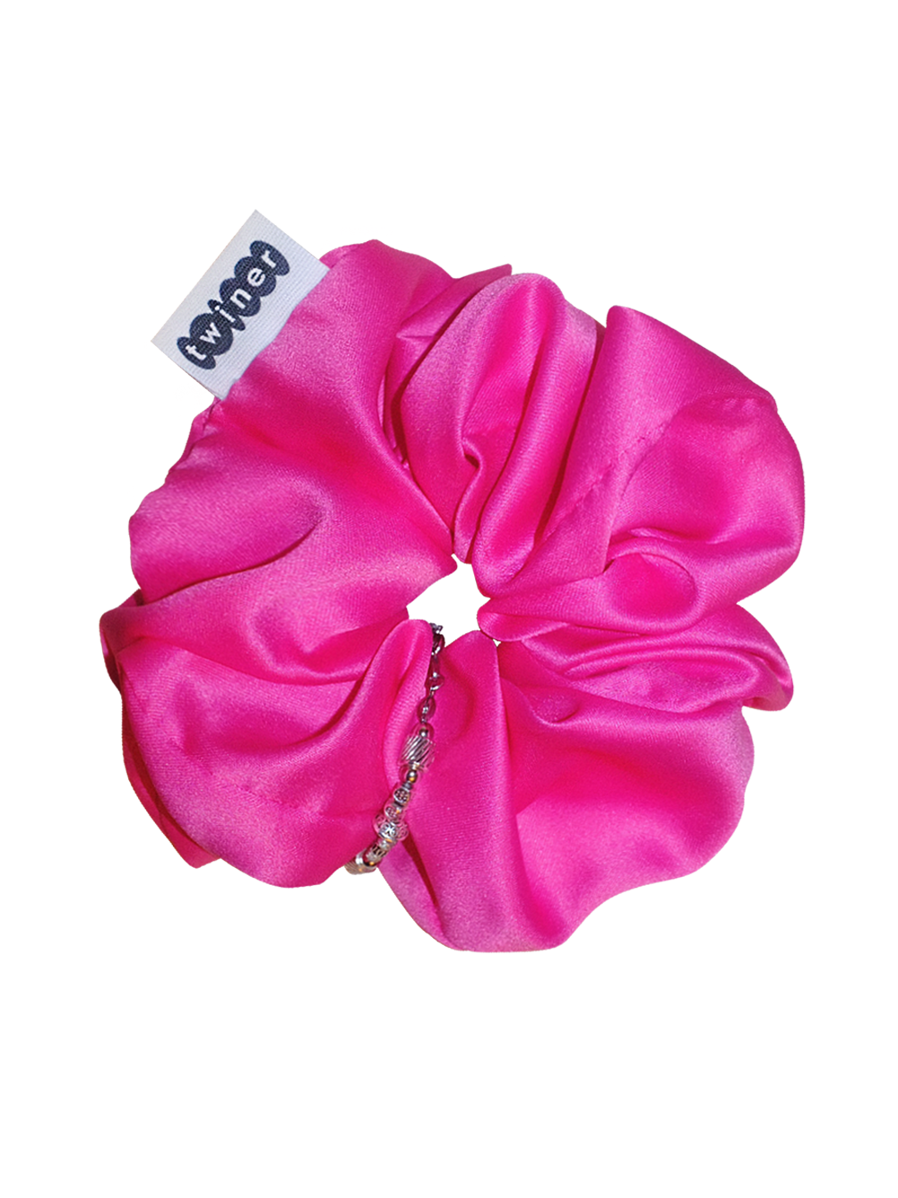 Charming Satin Scrunchie - Pink