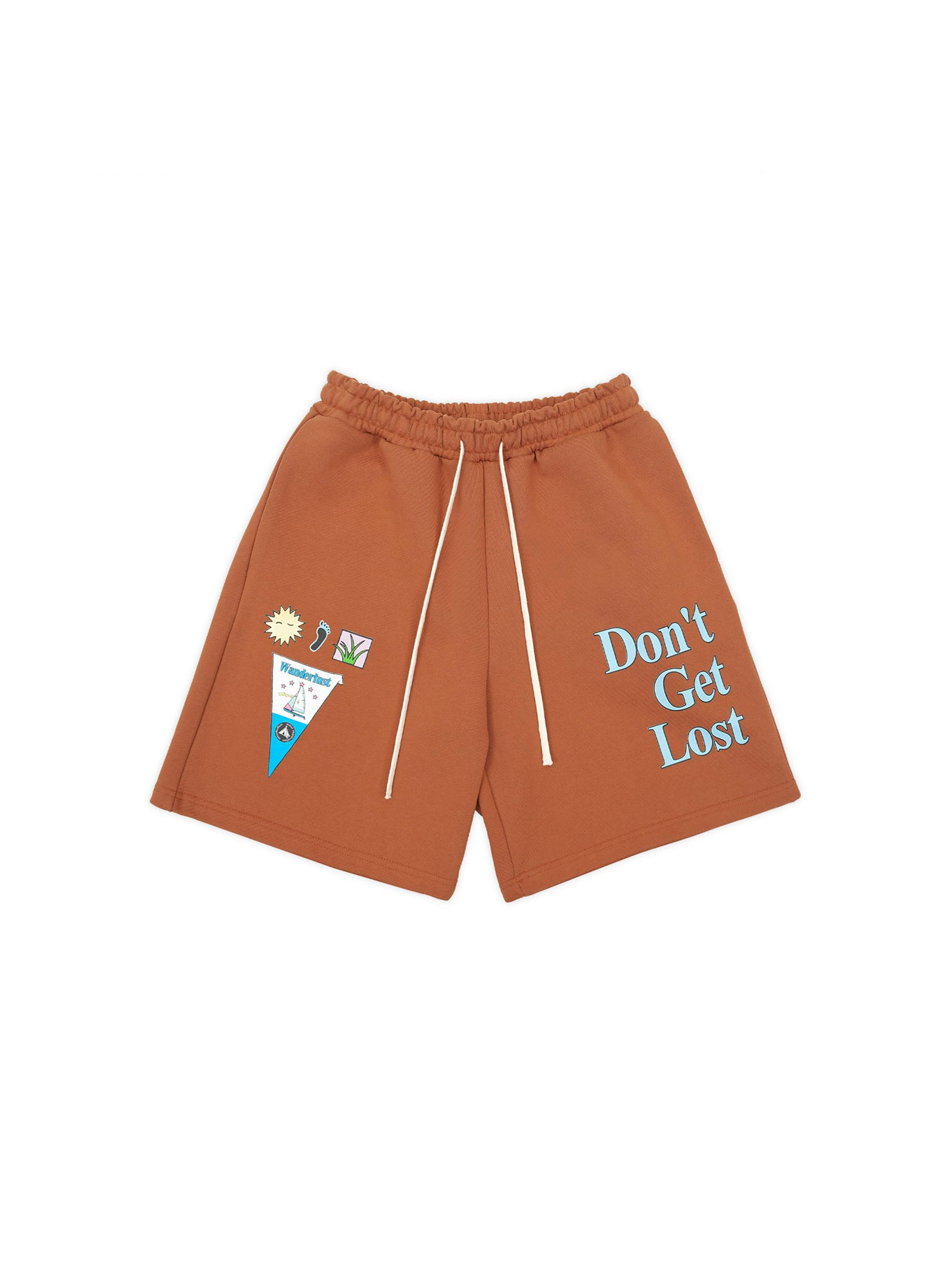 Don&#039;t Get Lost Shorts - Brown