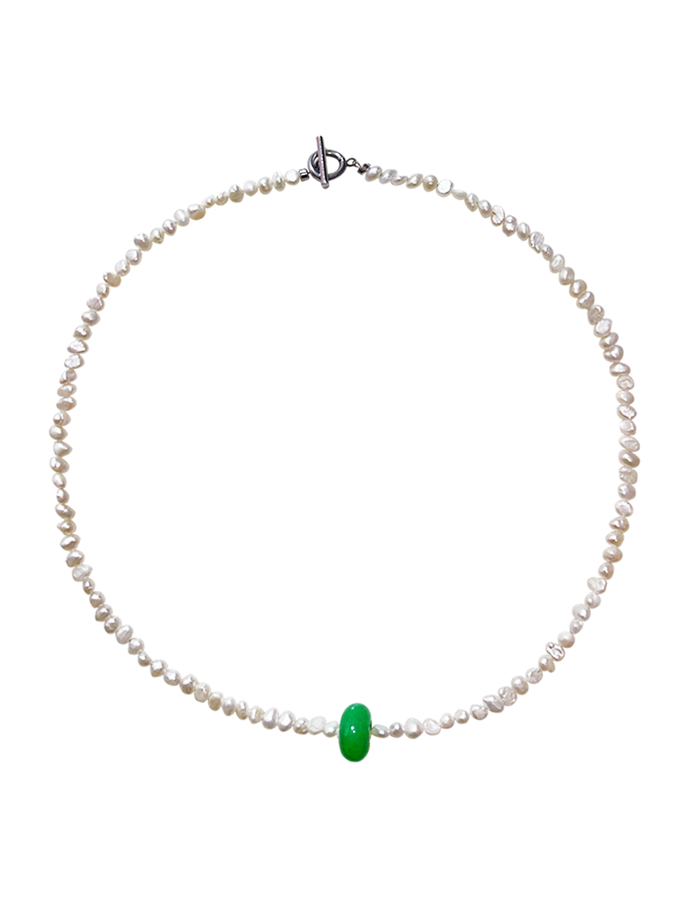 Gemstone Necklace - Apple Green