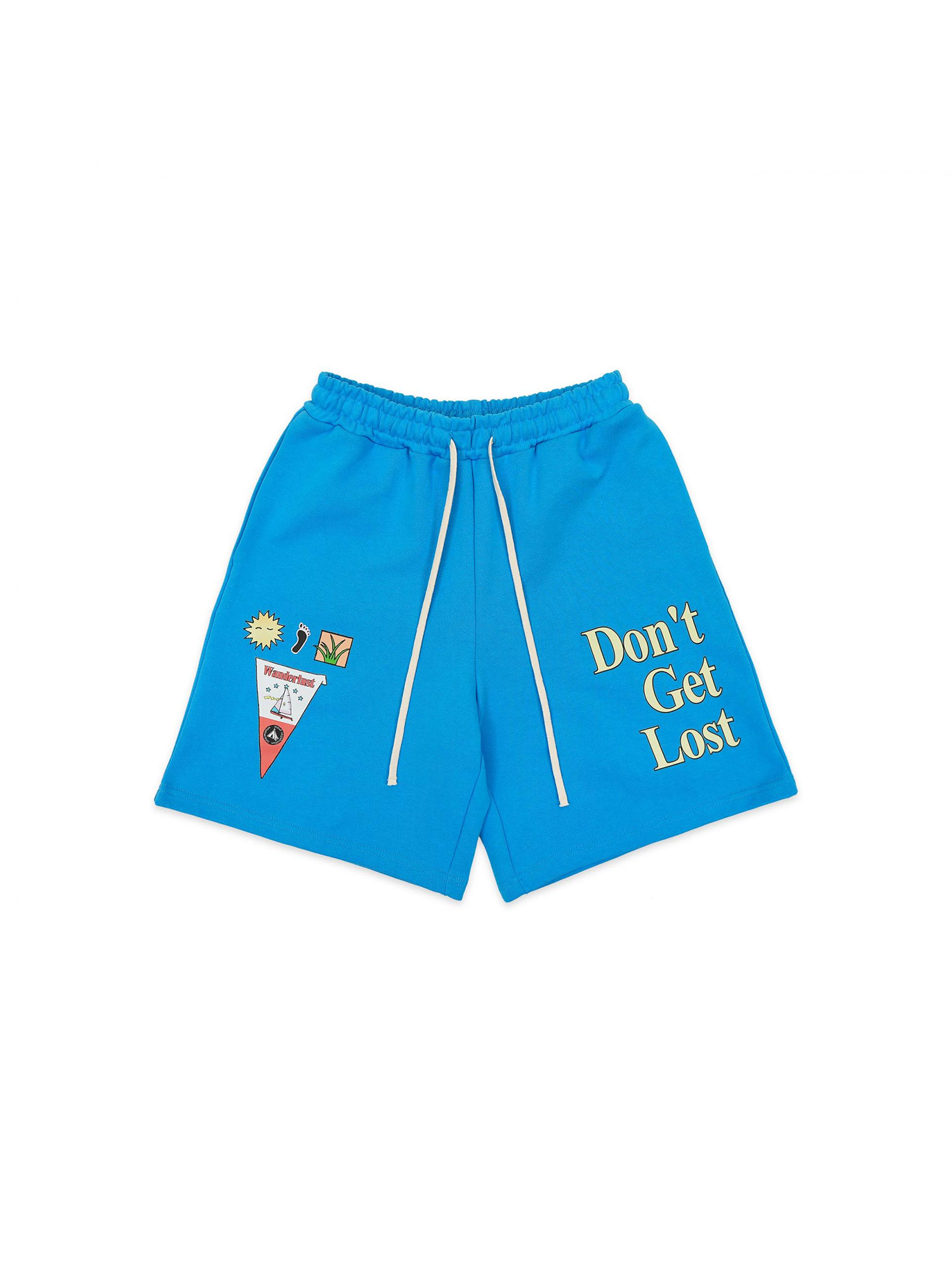 Don&#039;t Get Lost Shorts - Blue