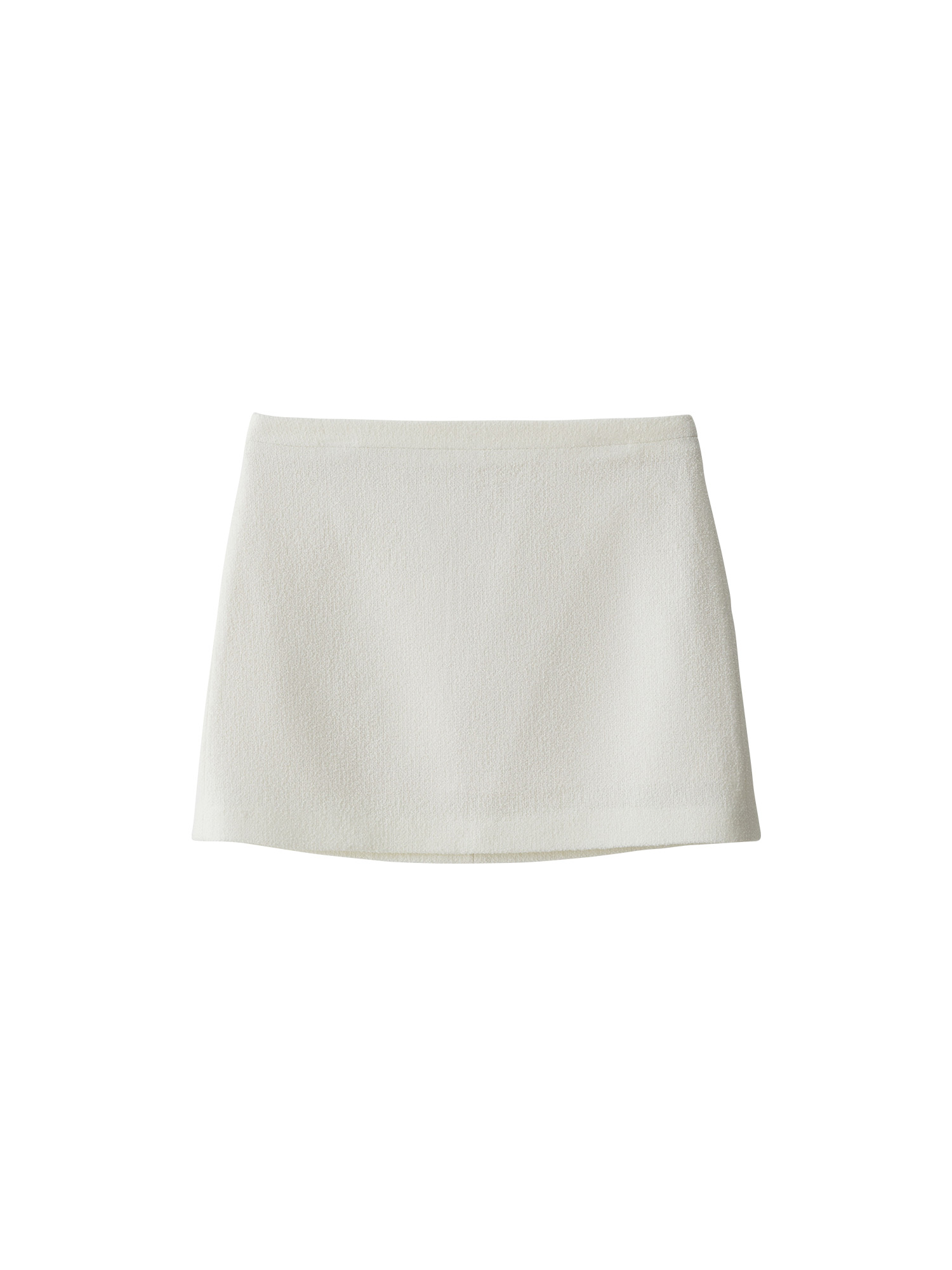 Tweed Mini Skirt - Ivory