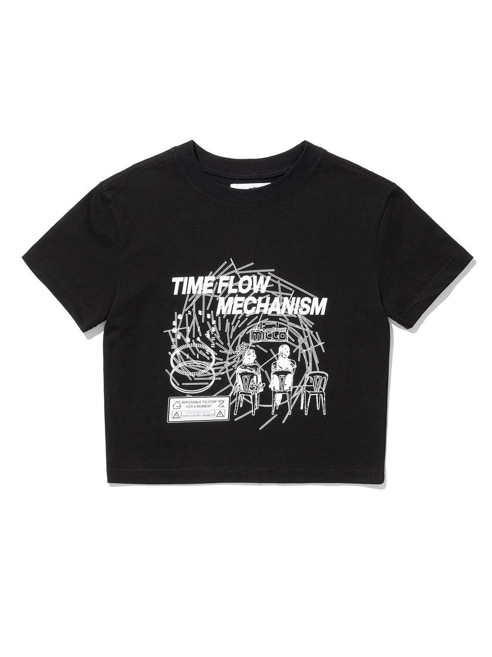 Time Flow Mechanism T-Shirt - Black