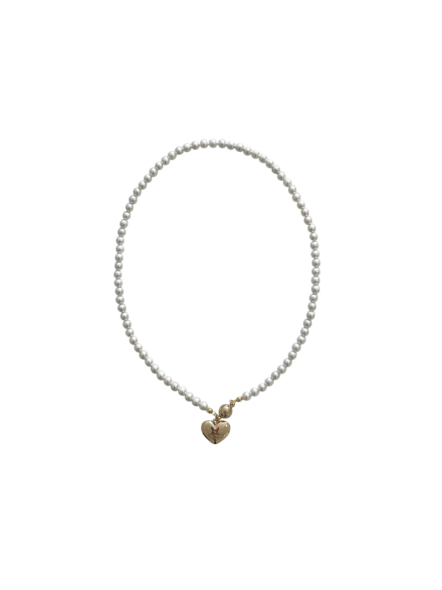 Magnet Love Pearl Necklace - Gold